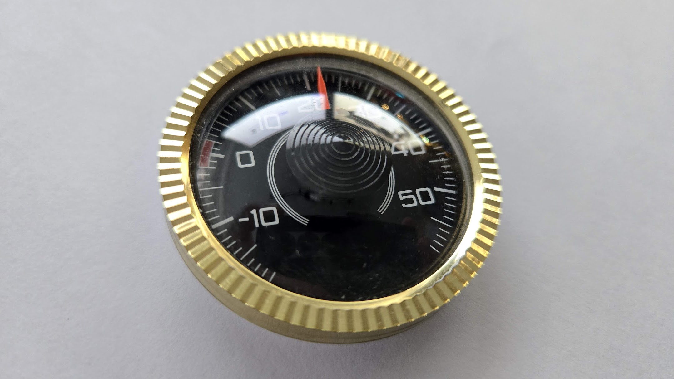 Auto Bimetall Thermometer 4,4 cm mit Magnethalter