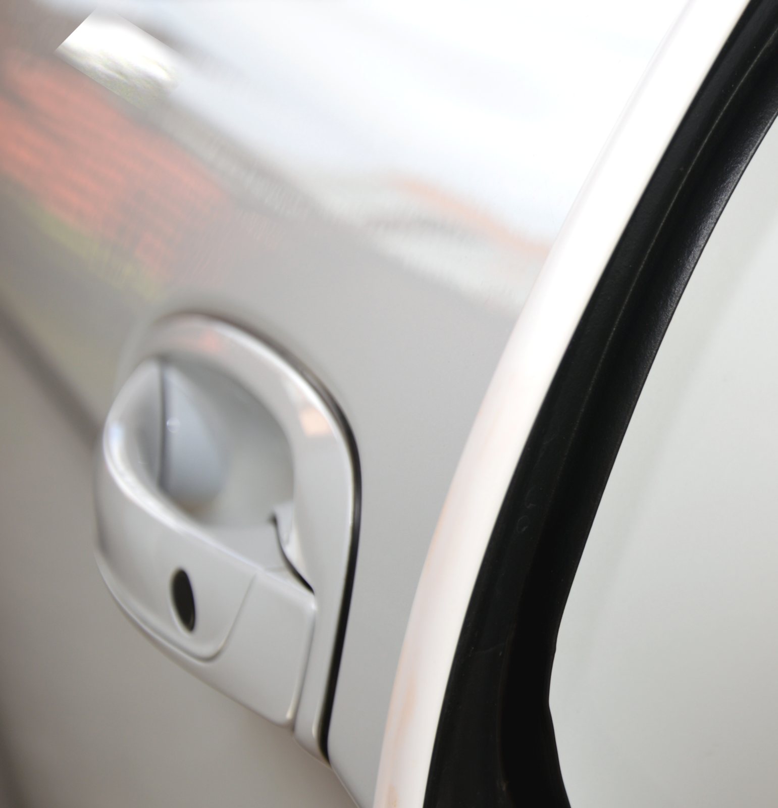 L-Form weiß vier Auto Tür Kantenschoner Kantenschutzleisten 4 x 62 cm