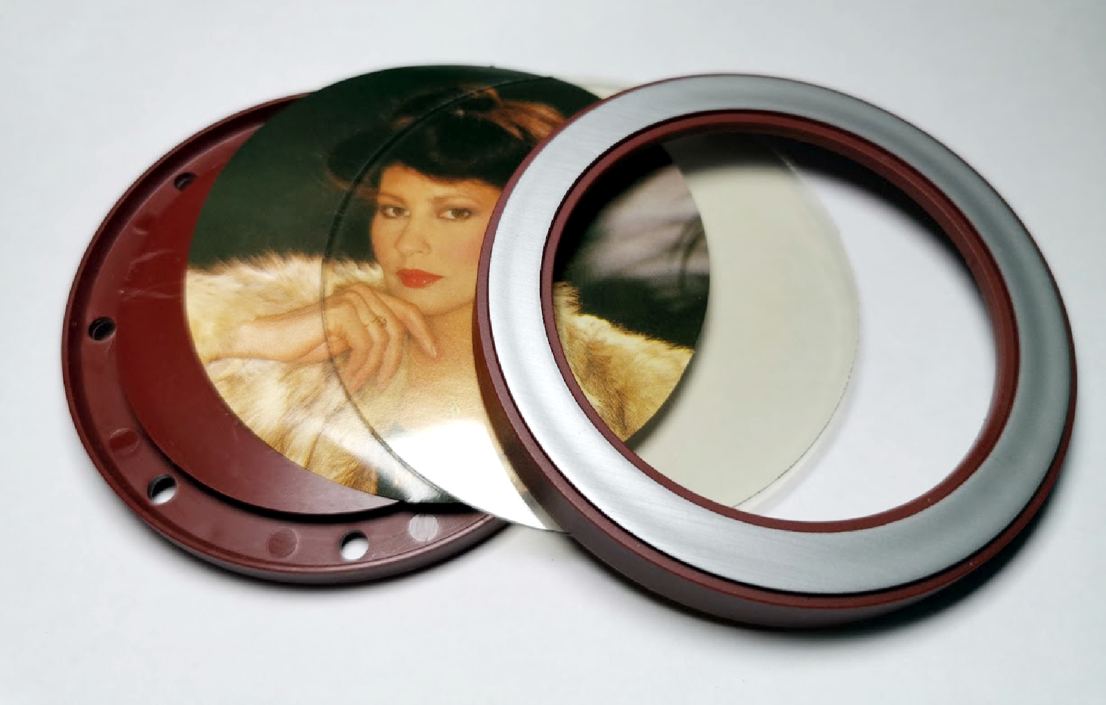 Bilder Foto Rahmen weinrot 8 cm mit Aufsteller