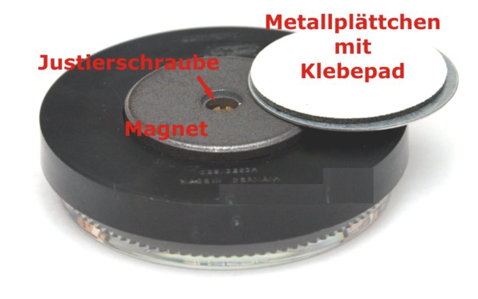 Auto Bimetall Thermometer chrom 5,6 cm selbstklebend