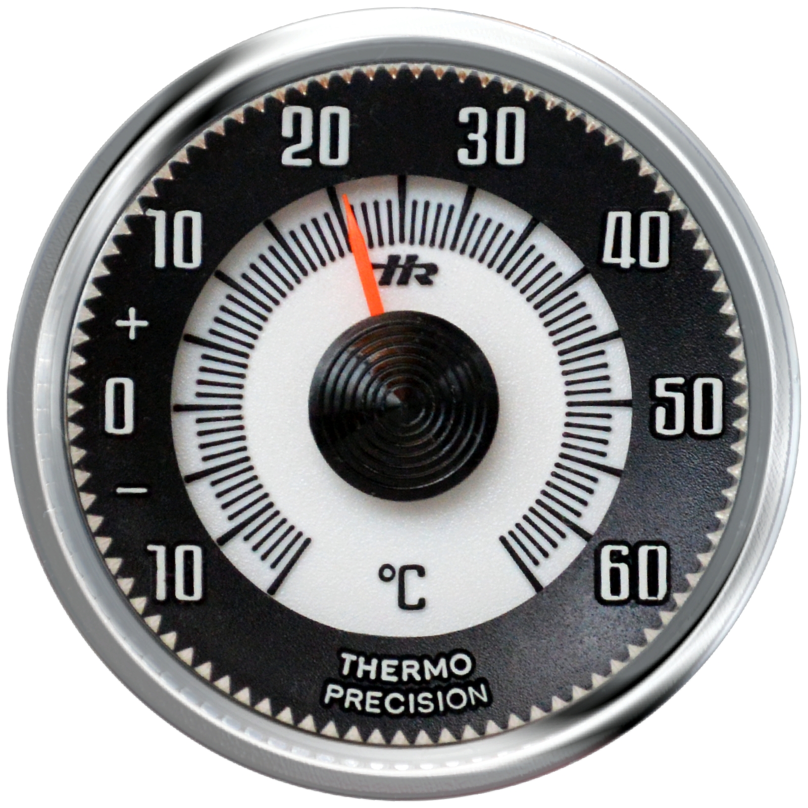 Auto Bimetall Thermometer weiß 5,6 cm selbstklebend