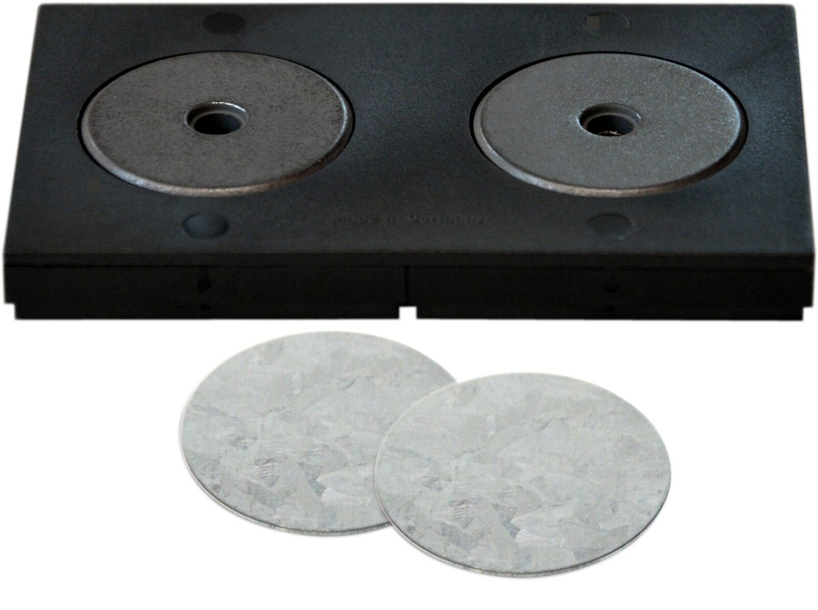 Doppel Bilderrahmen schwarz 8 x 5 cm mit Halterung