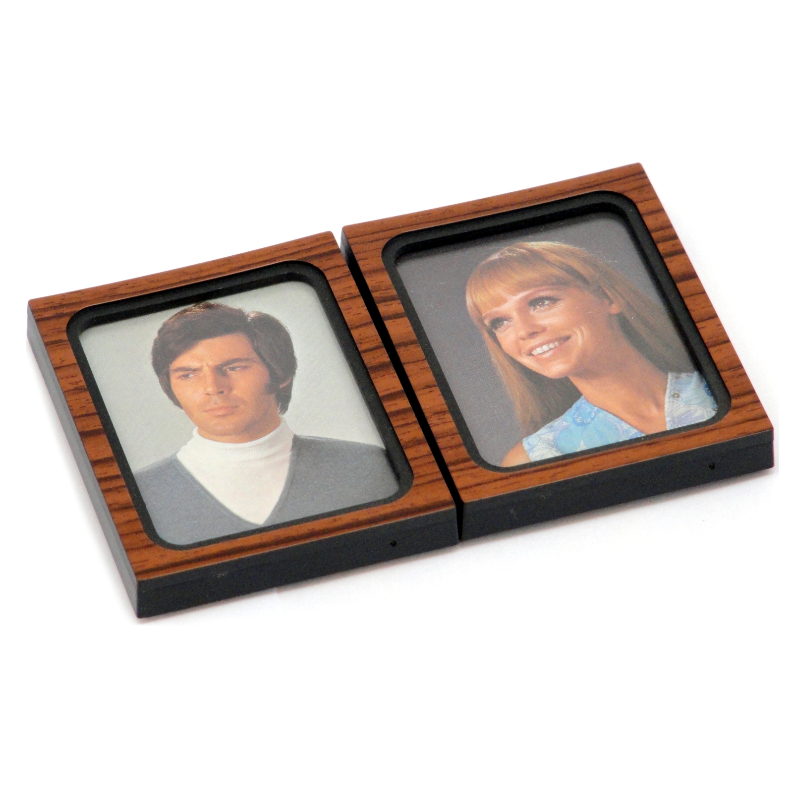 Doppel Bilderrahmen woodline 10 x 6 cm selbstklebend