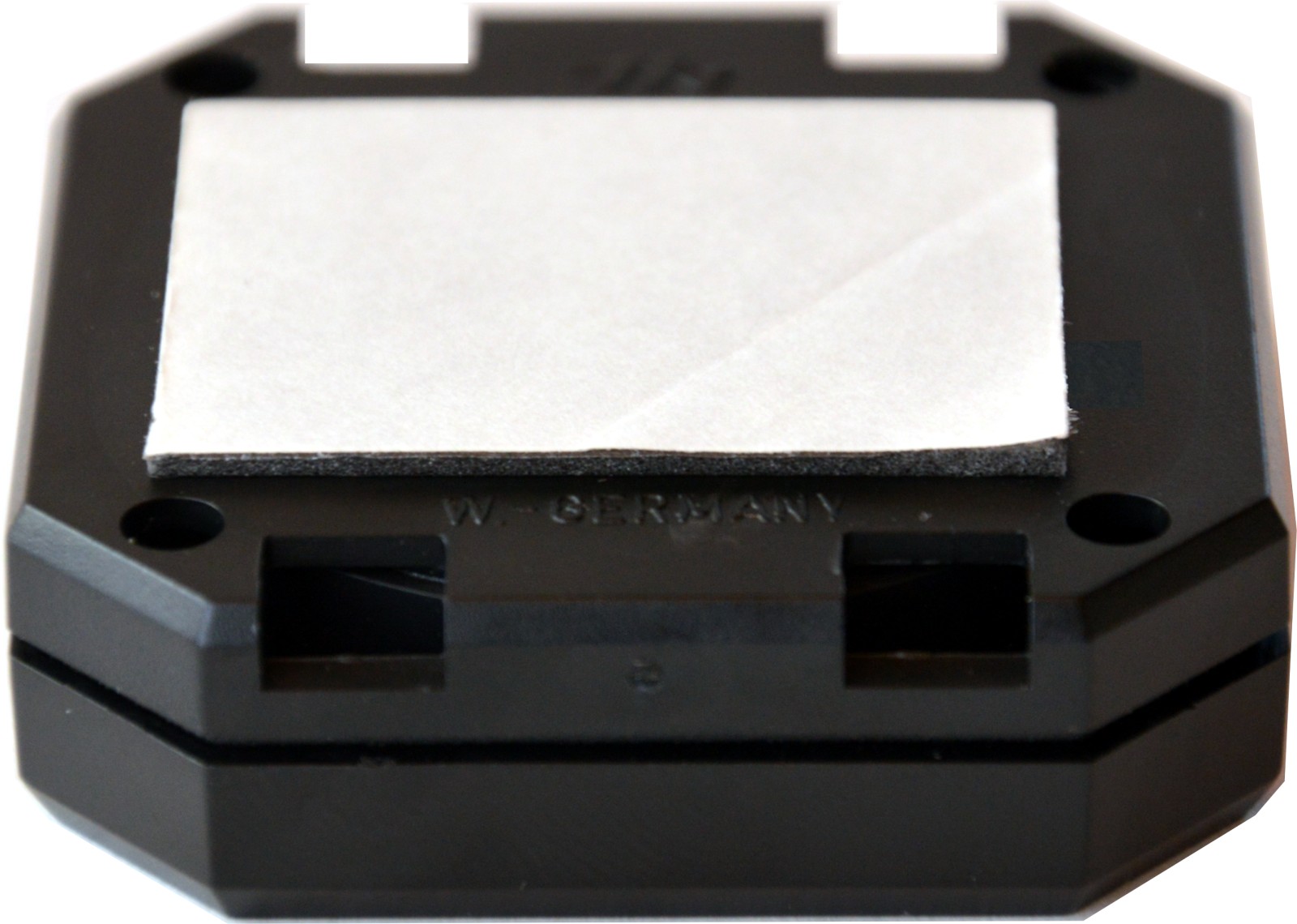 Bimetall Thermometer mit Reliefbuchstaben 4,8 x 4,8 cm selbstklebend