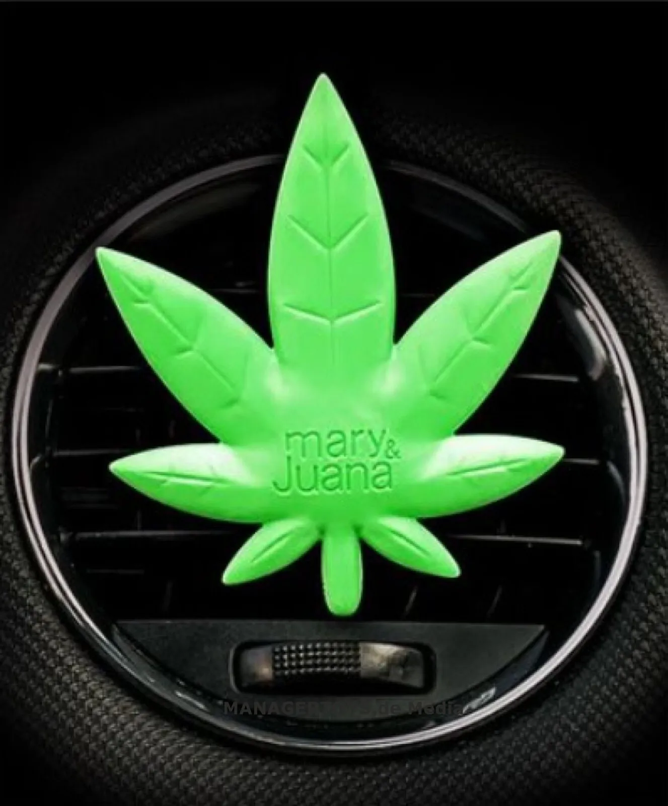 mary&juana Lufterfrischer Duftspender HEMP Clip GREEN