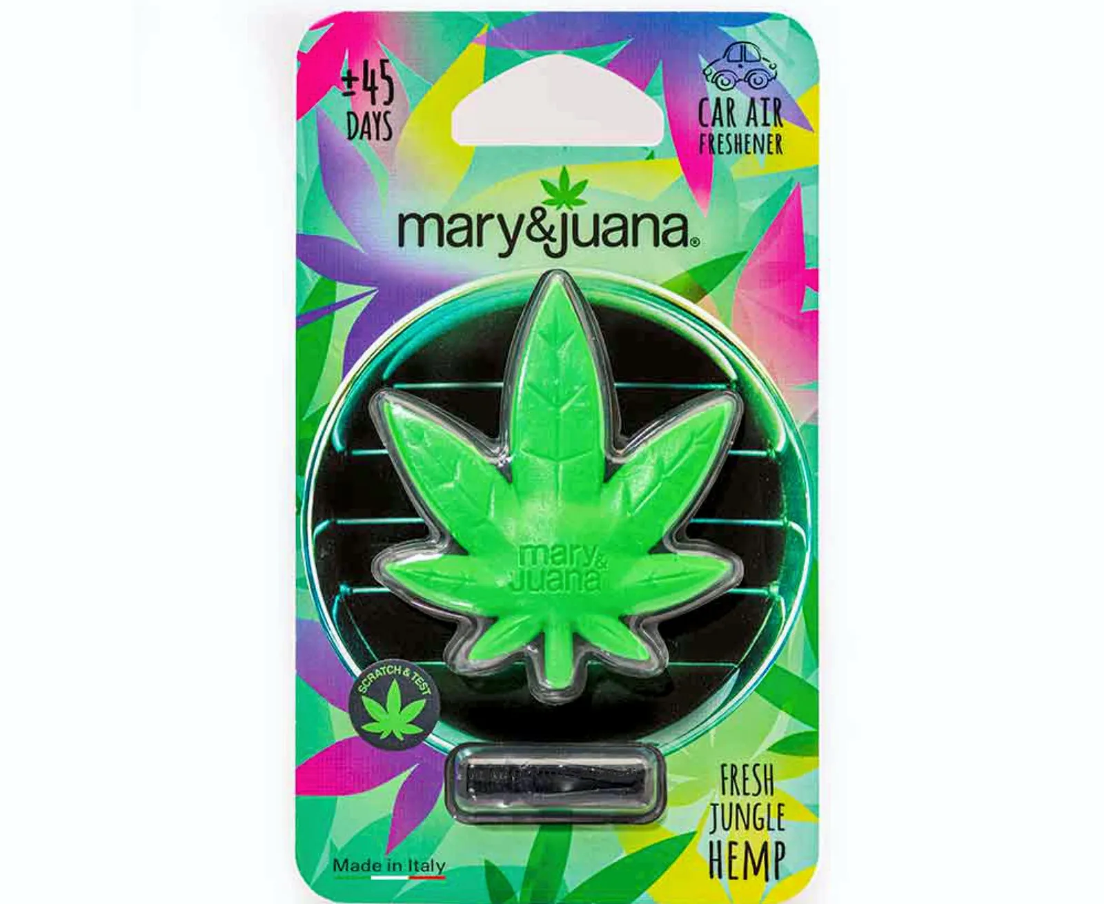 mary&juana Lufterfrischer Duftspender HEMP Clip GREEN