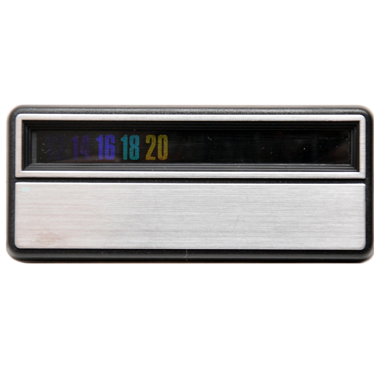 Farbiges Flachthermometer mit "digitaler" Anzeige