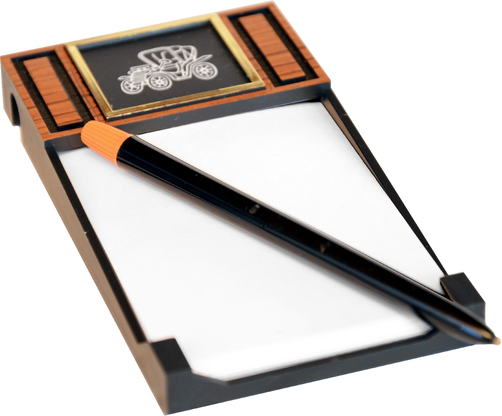 Tin Lizzy Emblem mit Notizzettel Auto Halterung selbstklebend und magnetisch