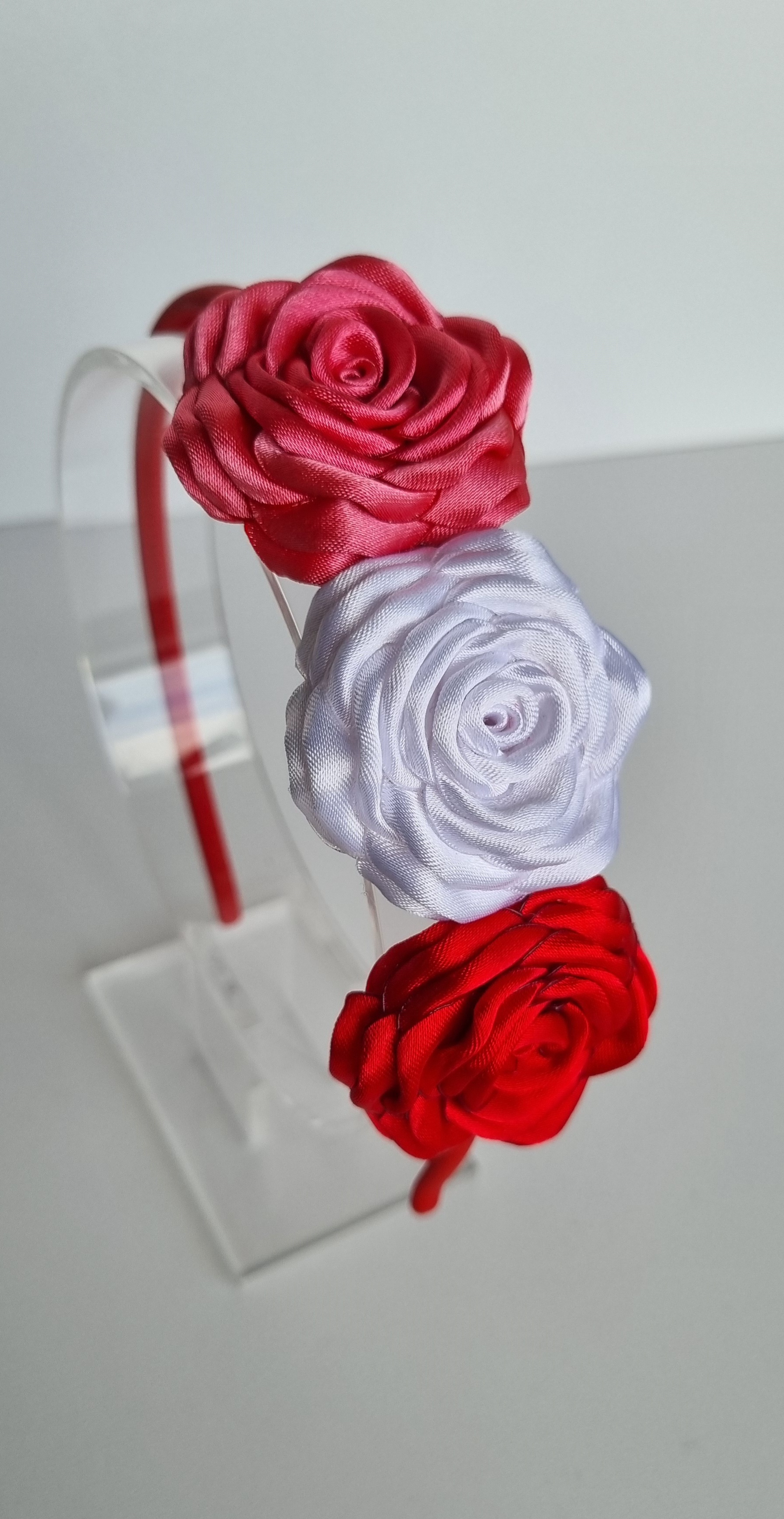 Plaukų lankelis su rožytėmis / Nr.004