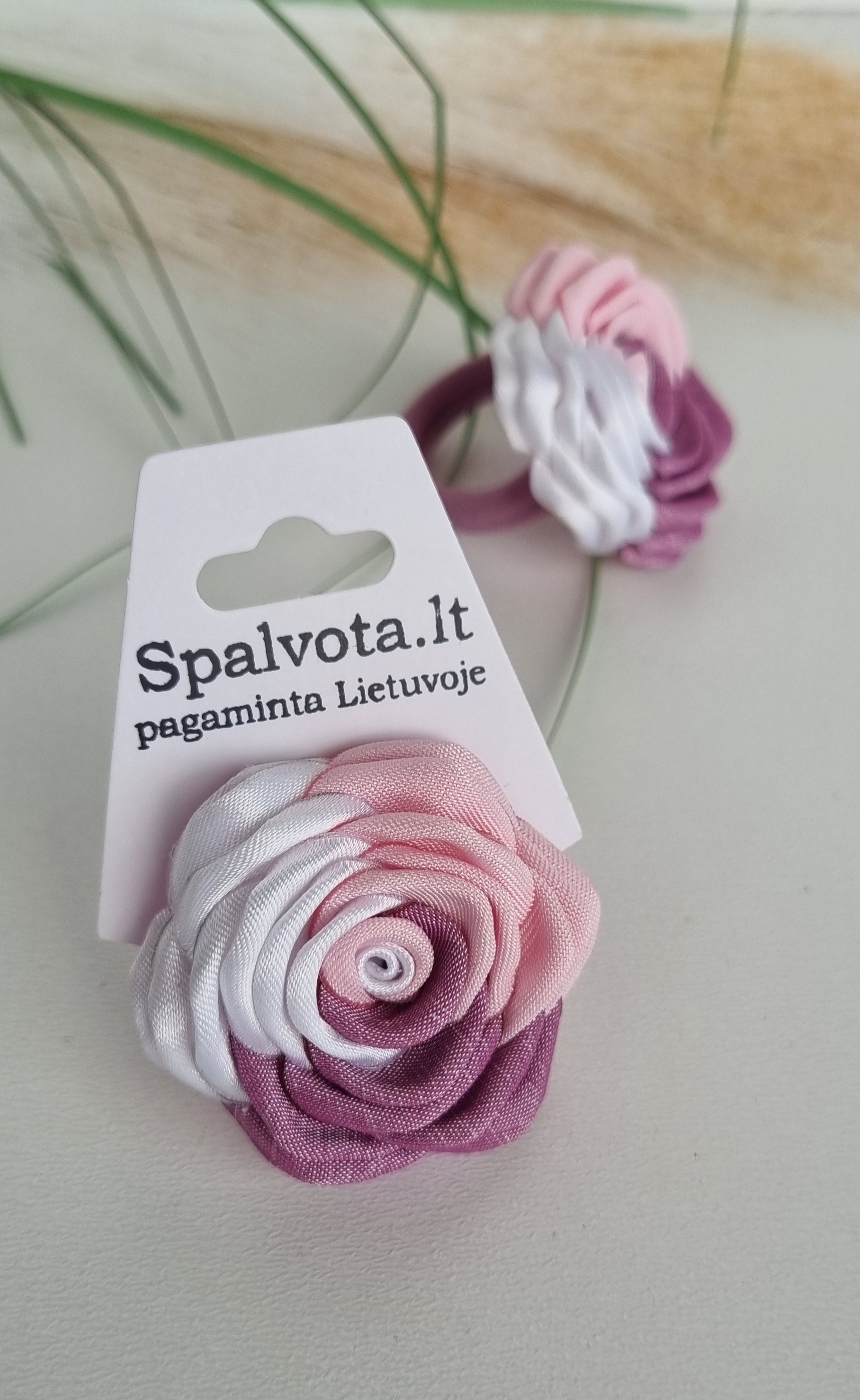 Plaukų gumutė rožytė / Nr.006