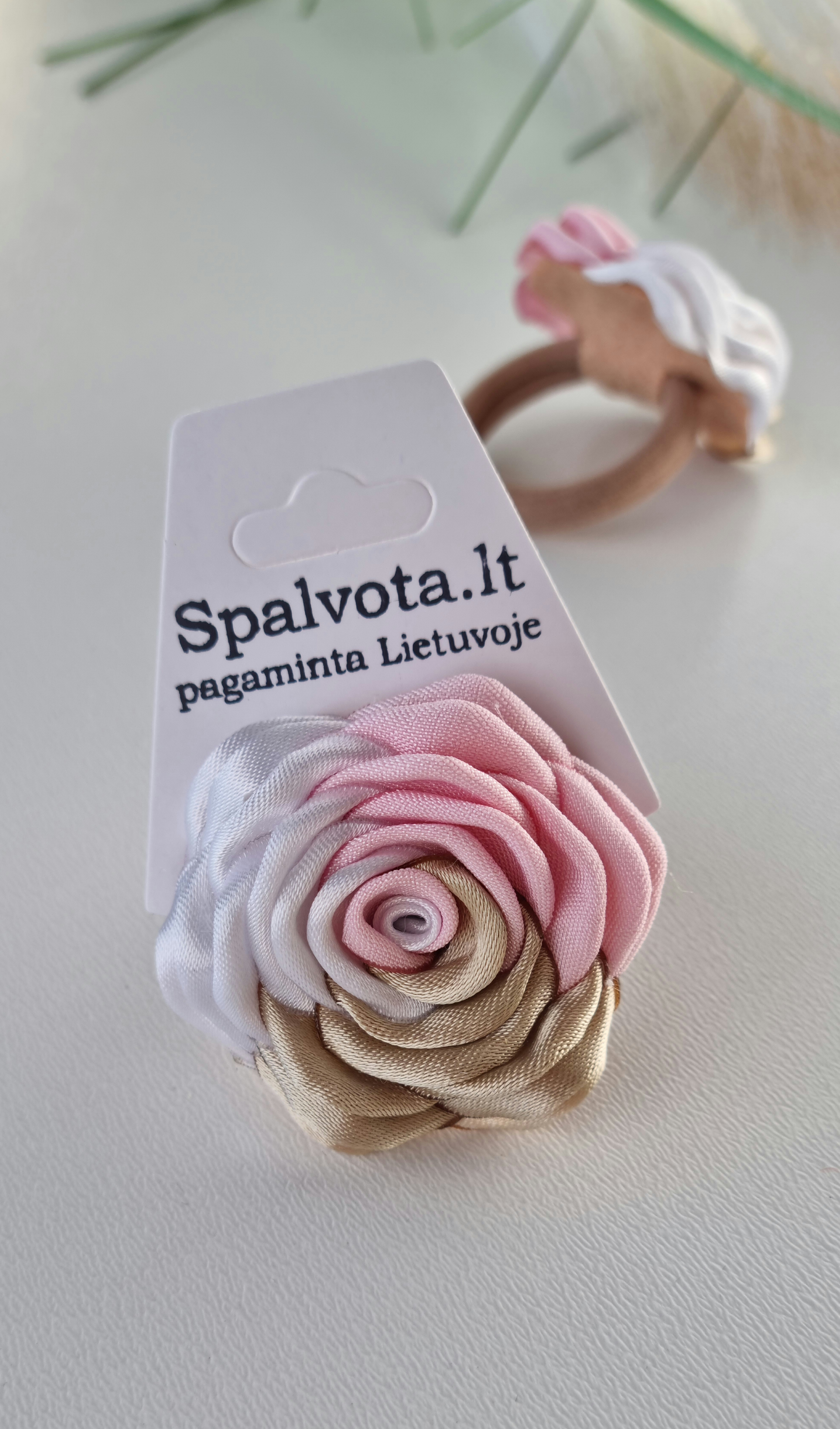 Plaukų gumutė rožytė / Nr.017