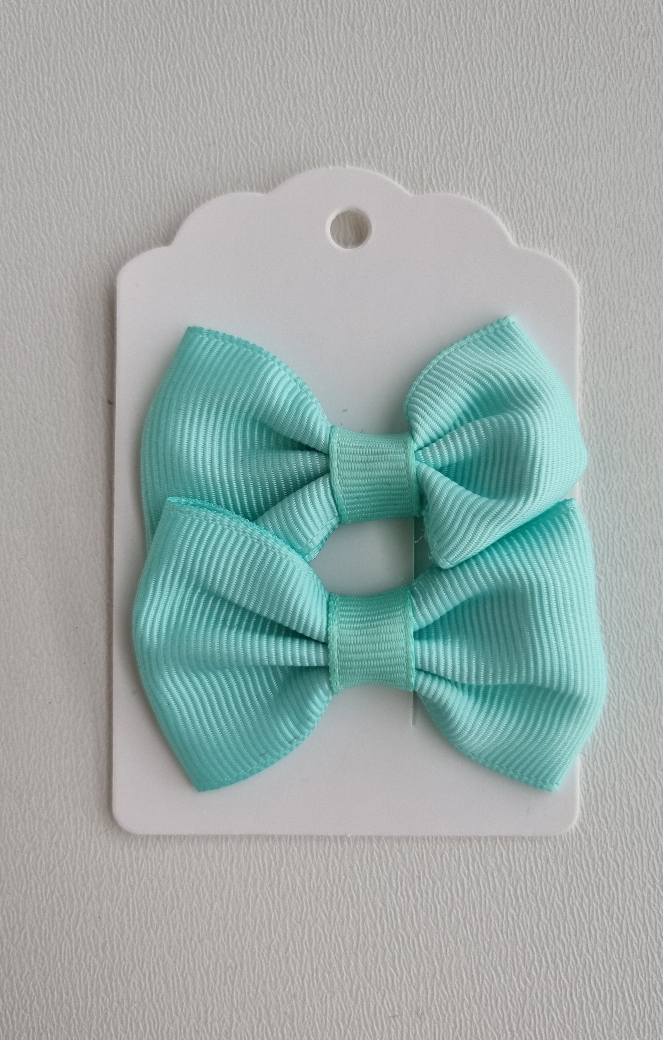 Plaukų segtukai kaspinėliai "Mėtinė"