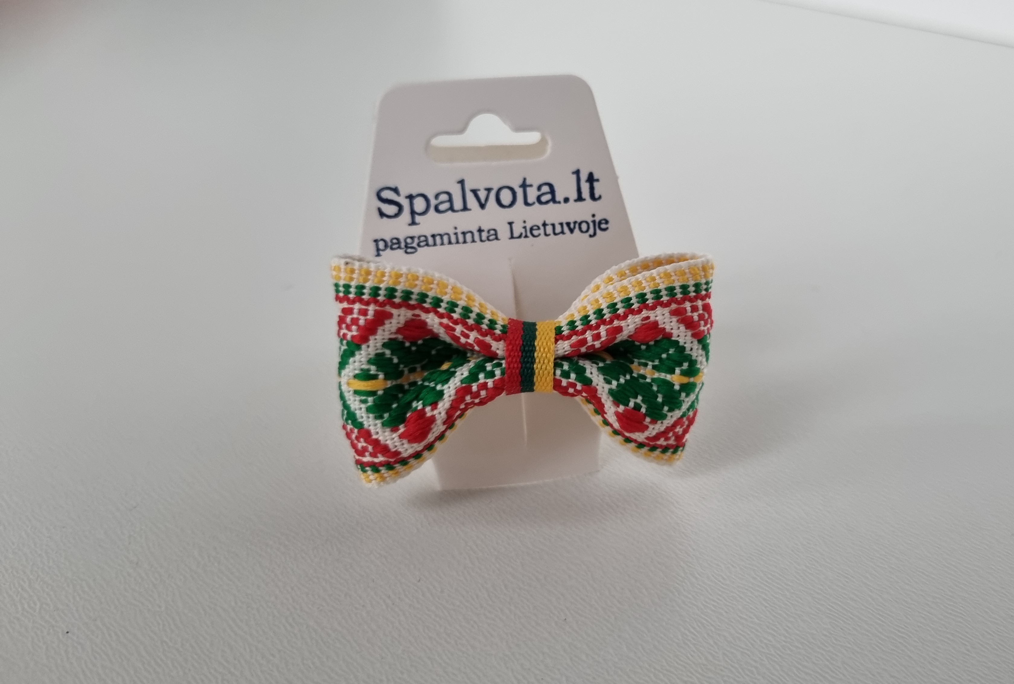 Plaukų segtukas austu kaspinėliu 001