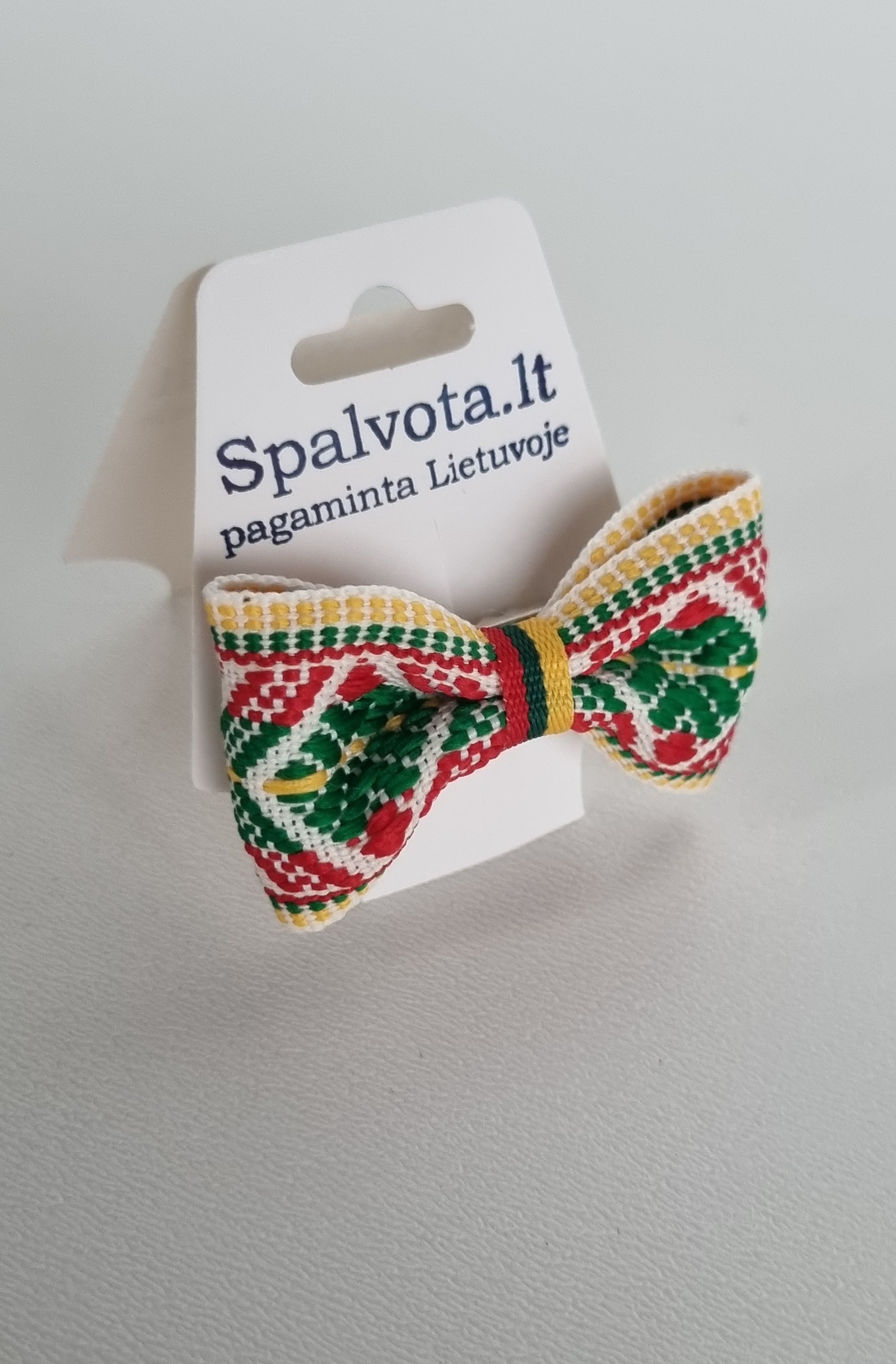Plaukų segtukas austu kaspinėliu 001