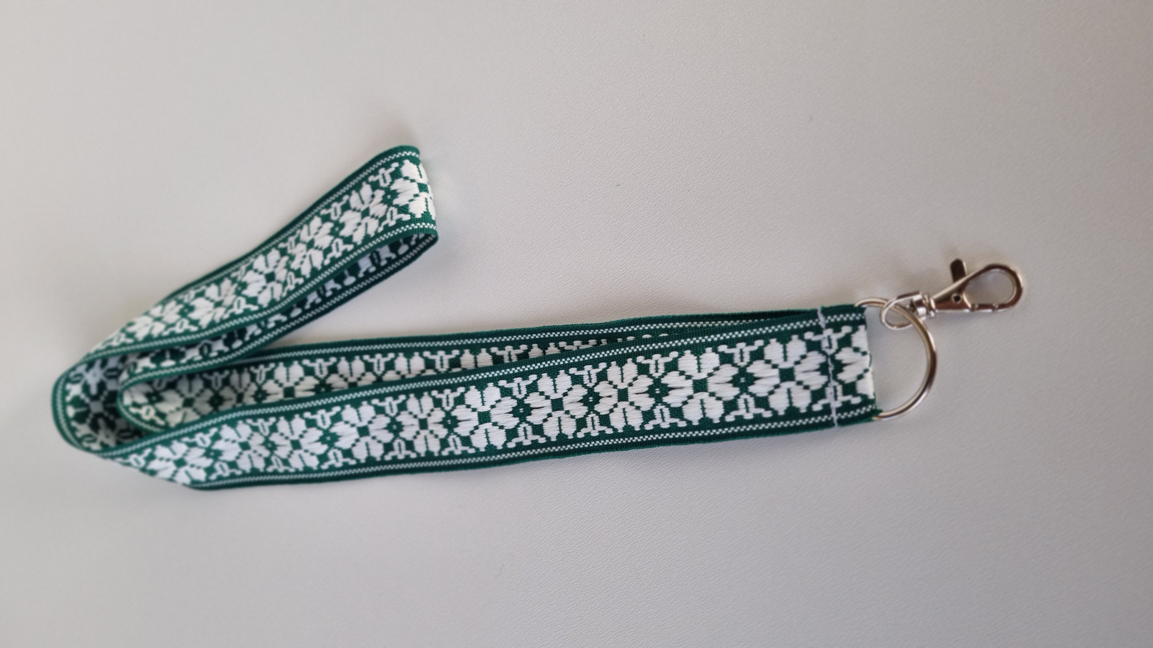 Juosta ant kaklo "Austinė Žalia Balta"