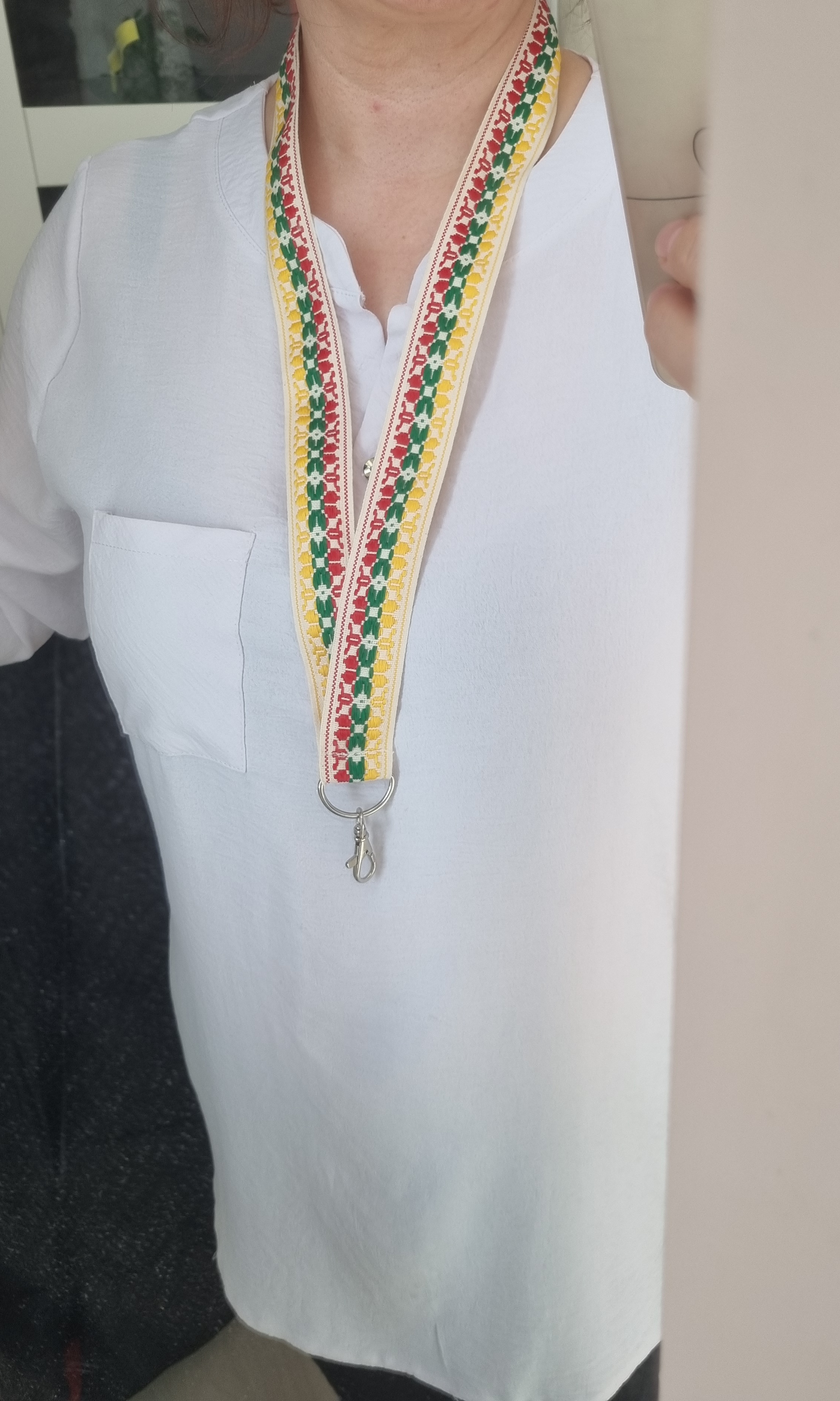 Juosta ant kaklo "Austinė Tautinė Gėlytė"