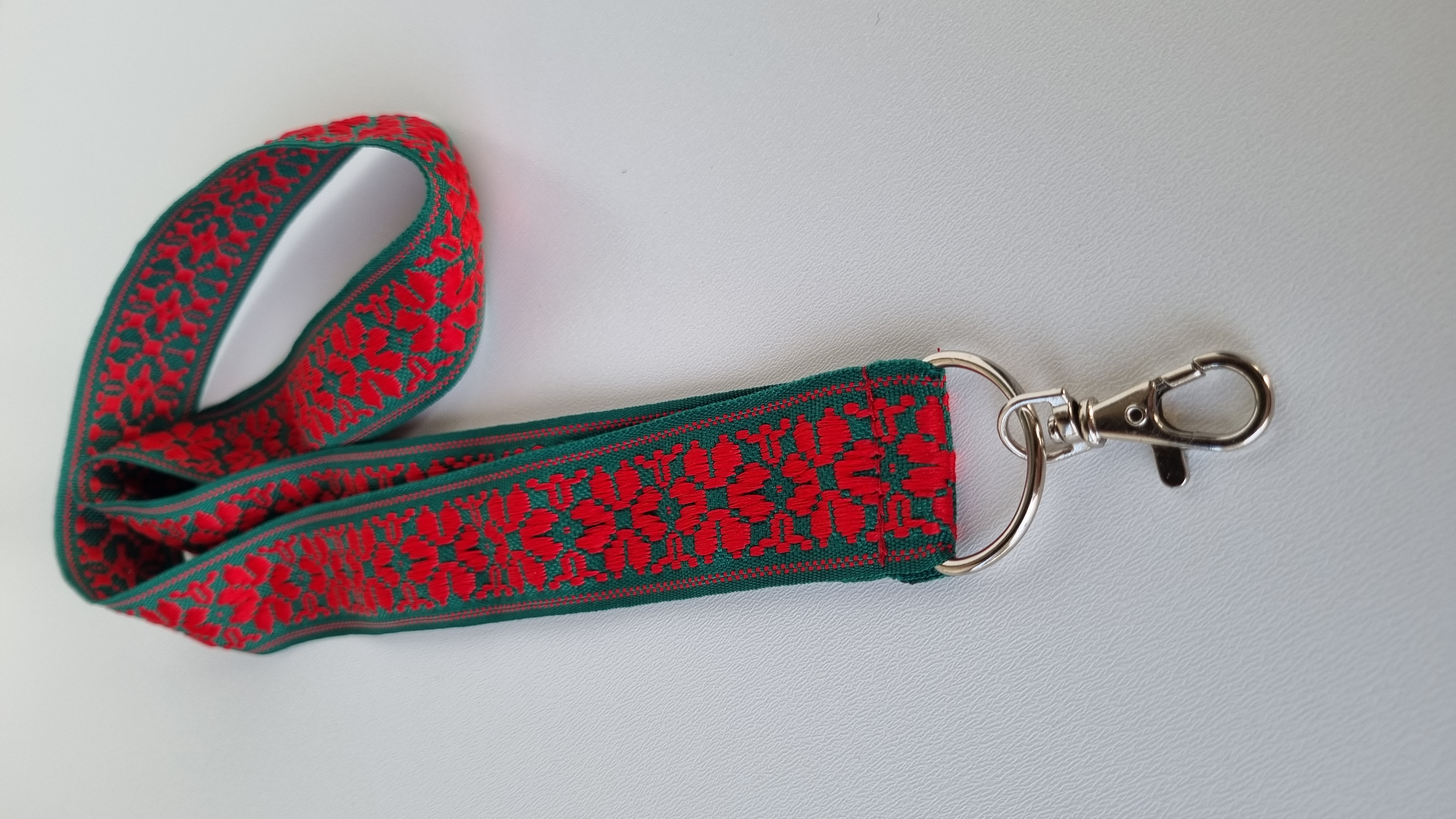 Juosta ant kaklo "Austinė Žalia Raudona"