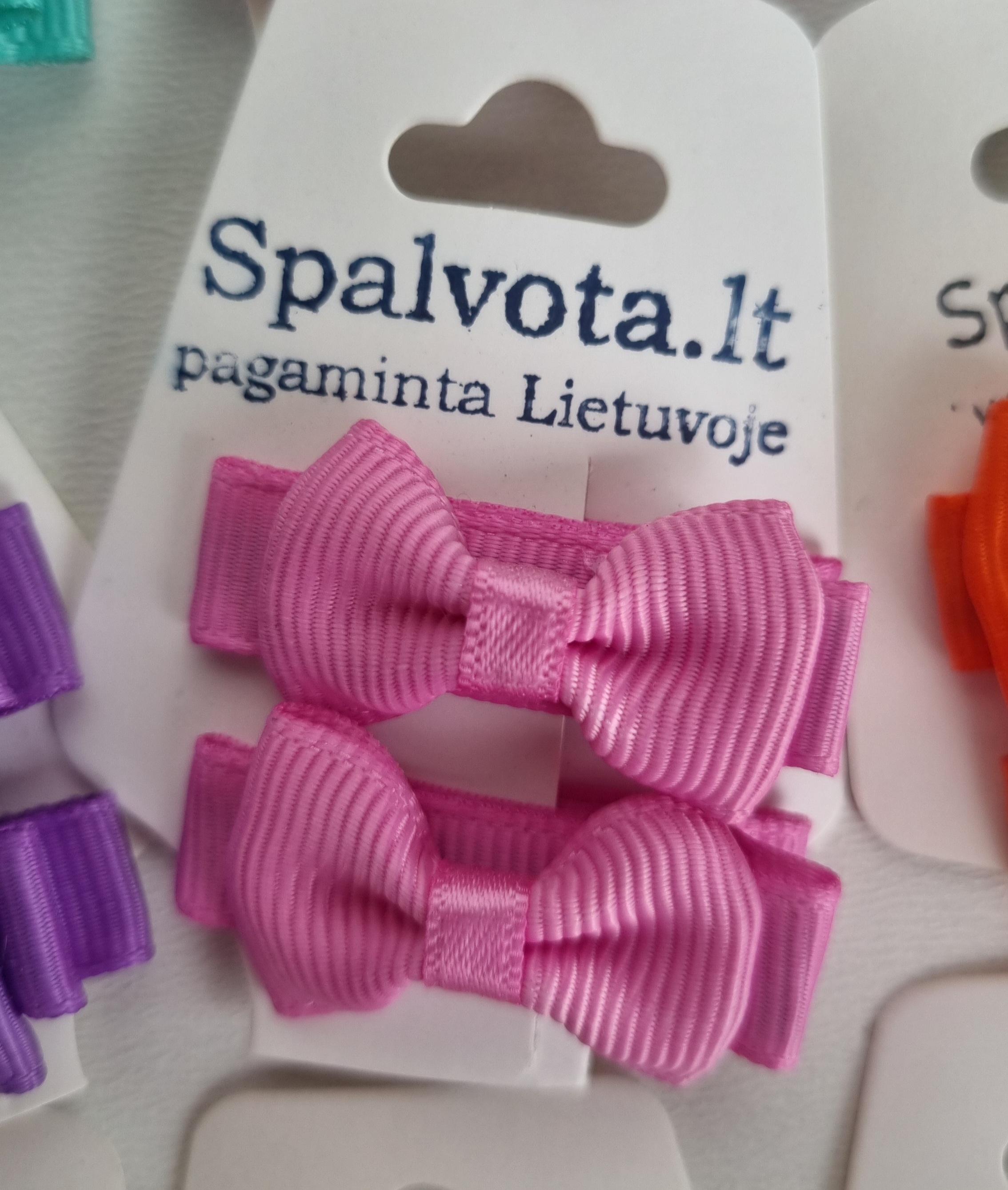 Plaukų segtukai MINI kaspinėliai 10