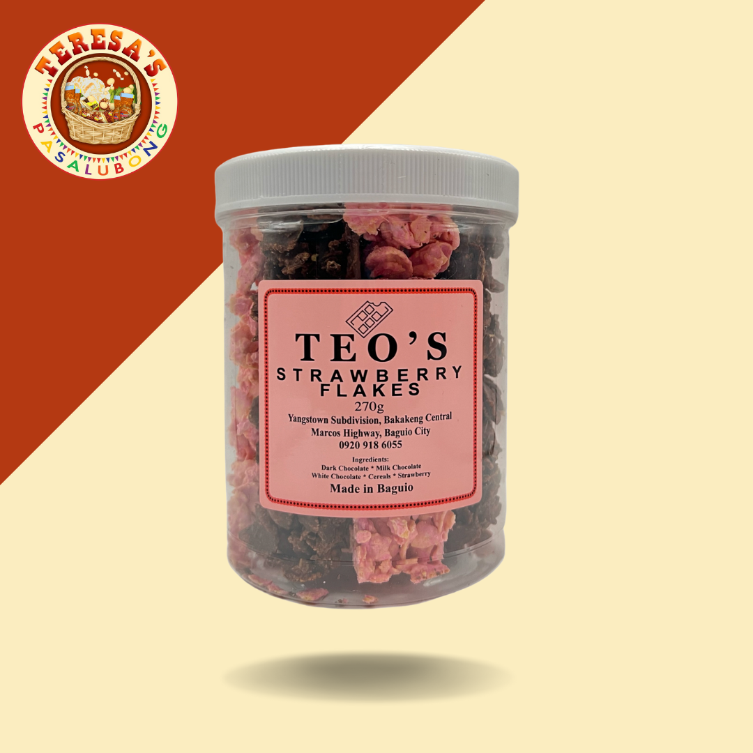 Teo's Strawberry Choco Flakes Big