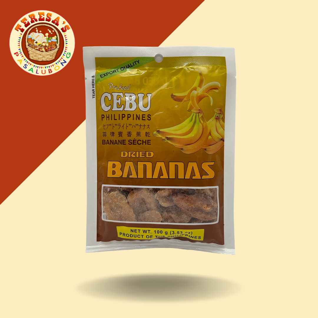 Cebu Brand Dried Bananas 100g