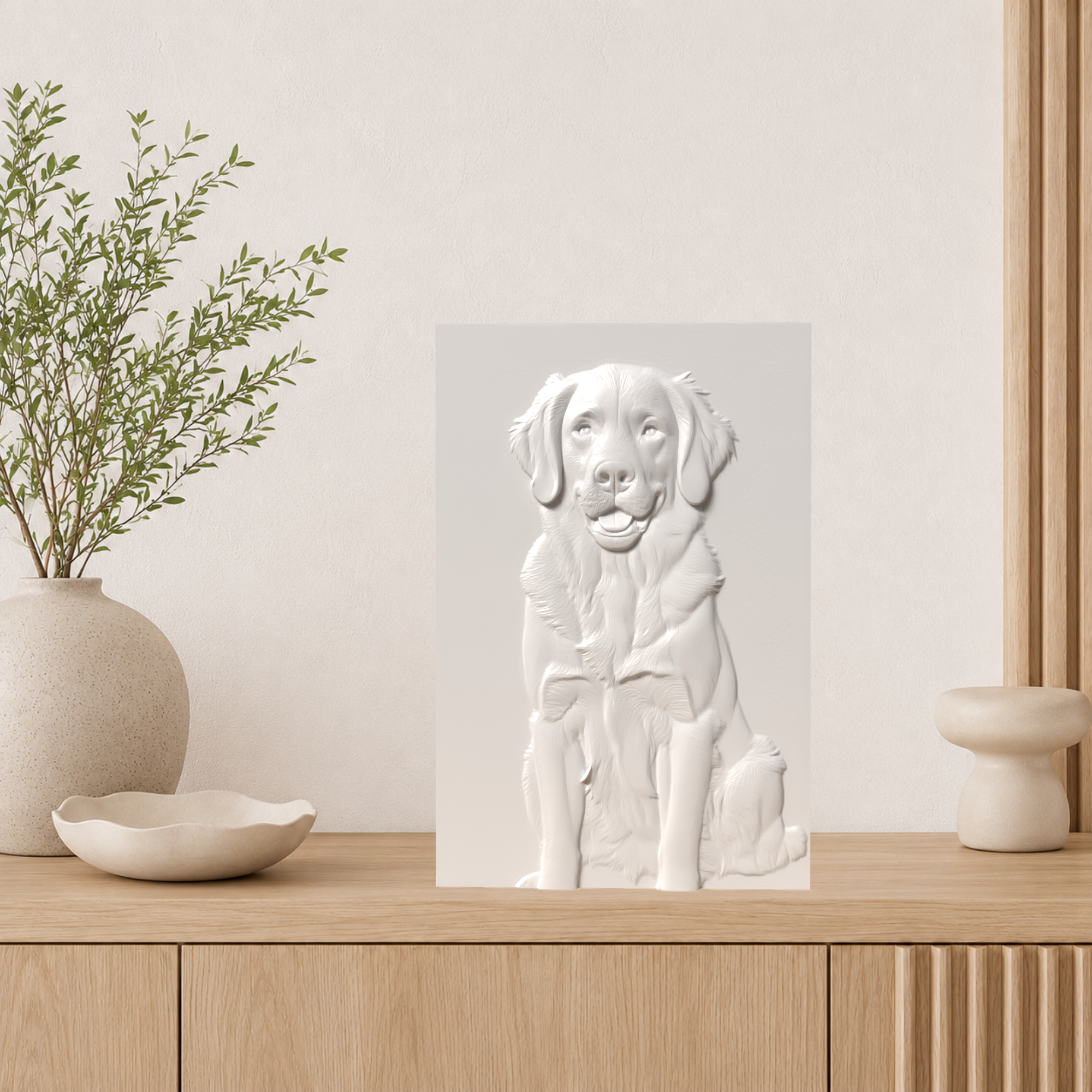 Foto deines Haustiers als 3D Relief