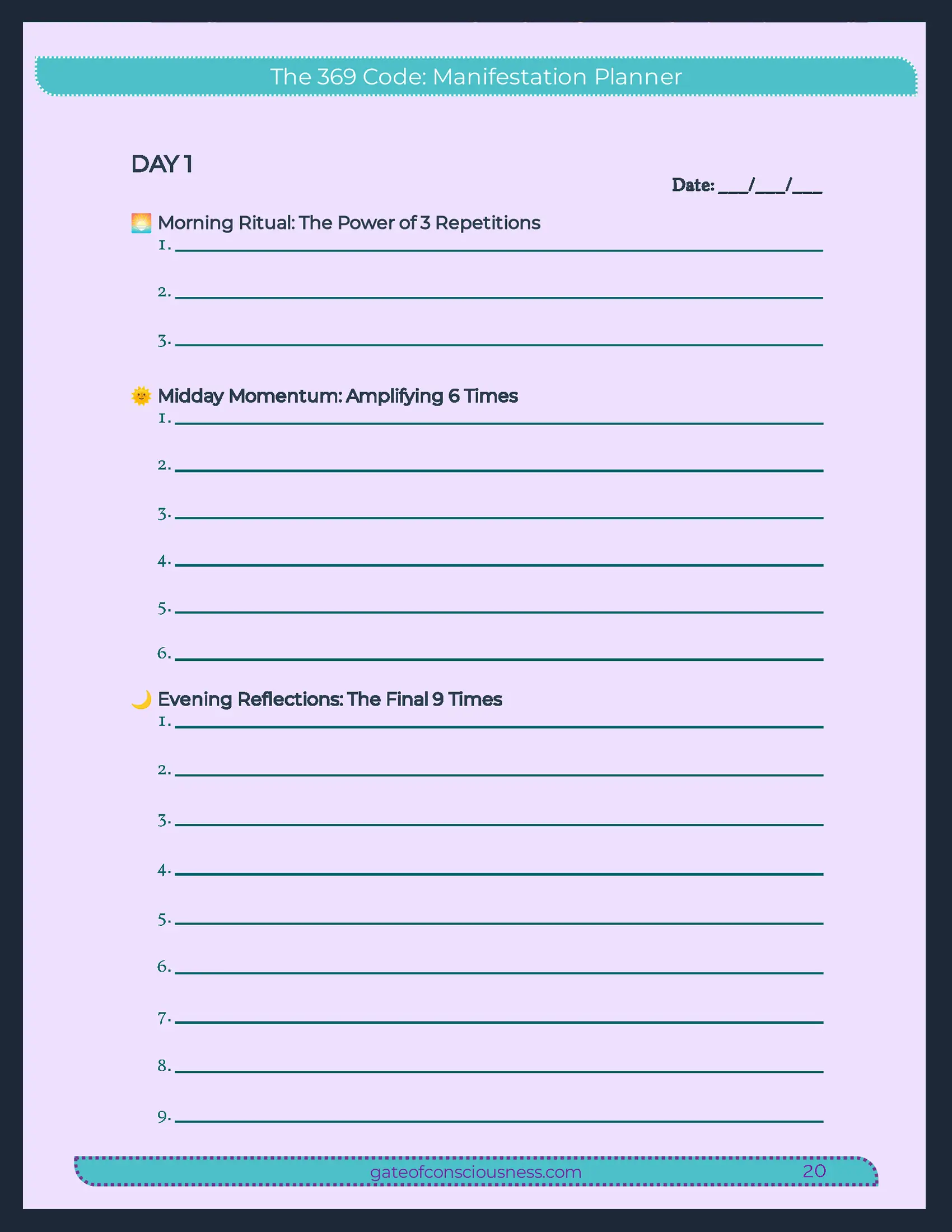 The 369 Code Step-by-Step Guide to Manifestation