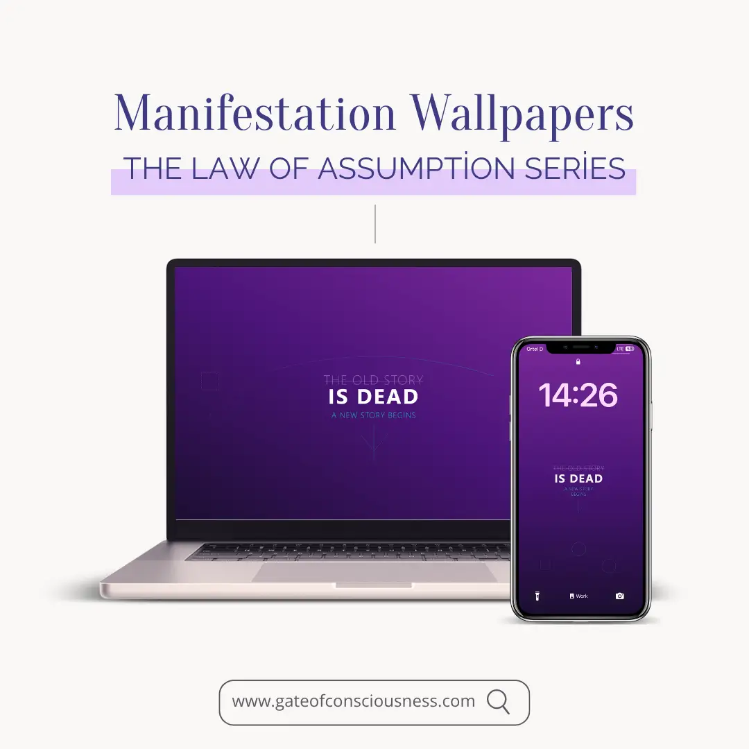 Manifestation Wallpapers - Minimalist Law of Assumption Series (Desktop + Mobile)