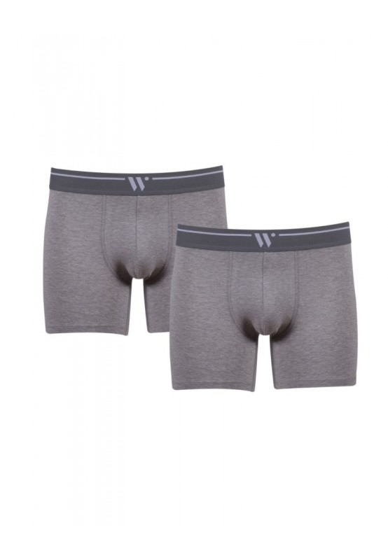 Heren boxershort duopack grijs Woody   999-10-CLC-Z/121
