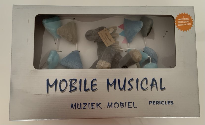 Pericles Muziek Mobiel Jumper Blue + Doudou 