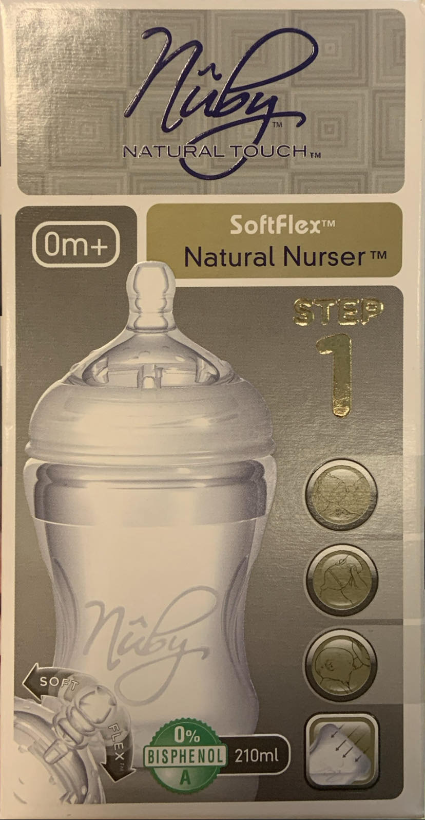 Nûby Zuigfles natural touch - step 1