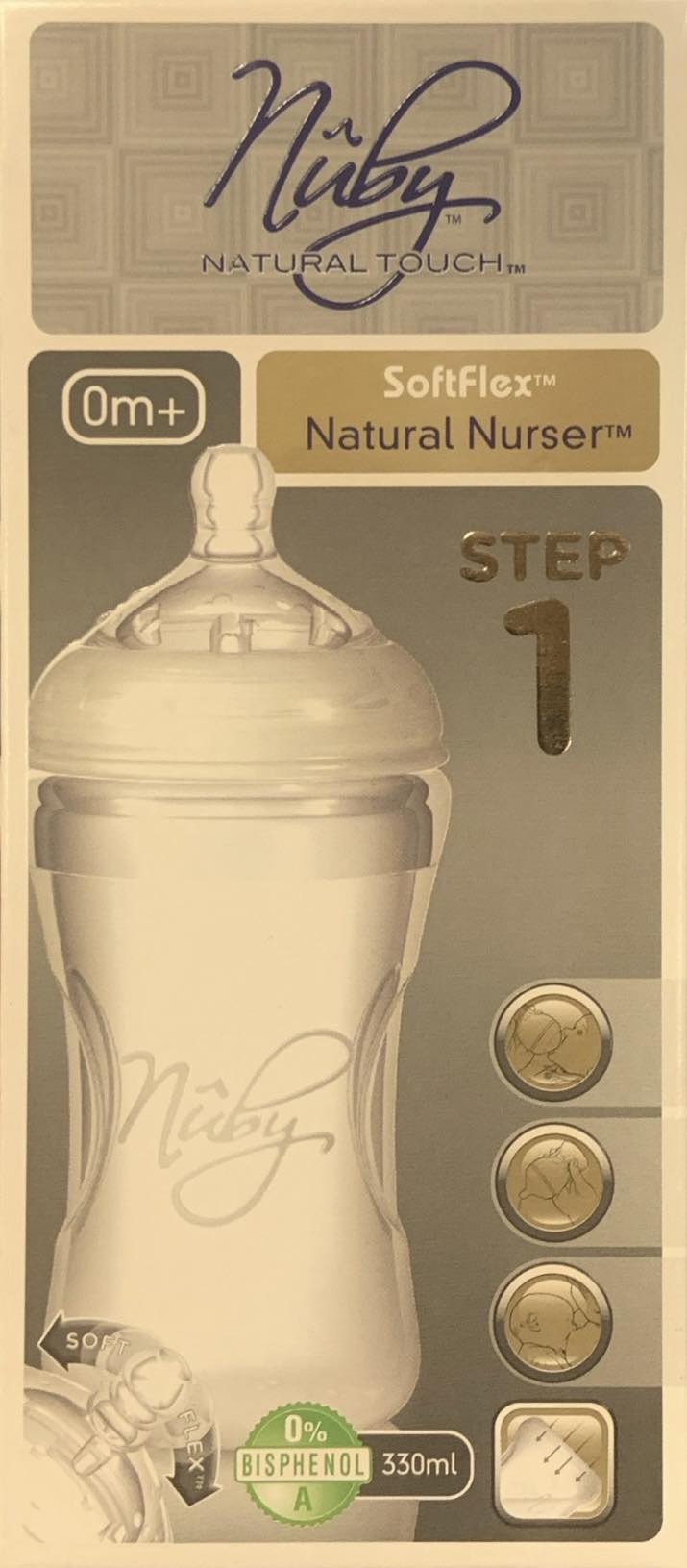 Nûby Zuigfles natural touch - step 1
