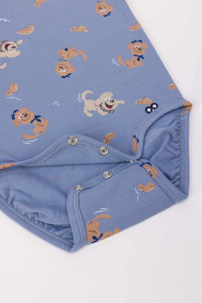 Romper Woody Baby Labradoodle print   242-10-RES-Z/906