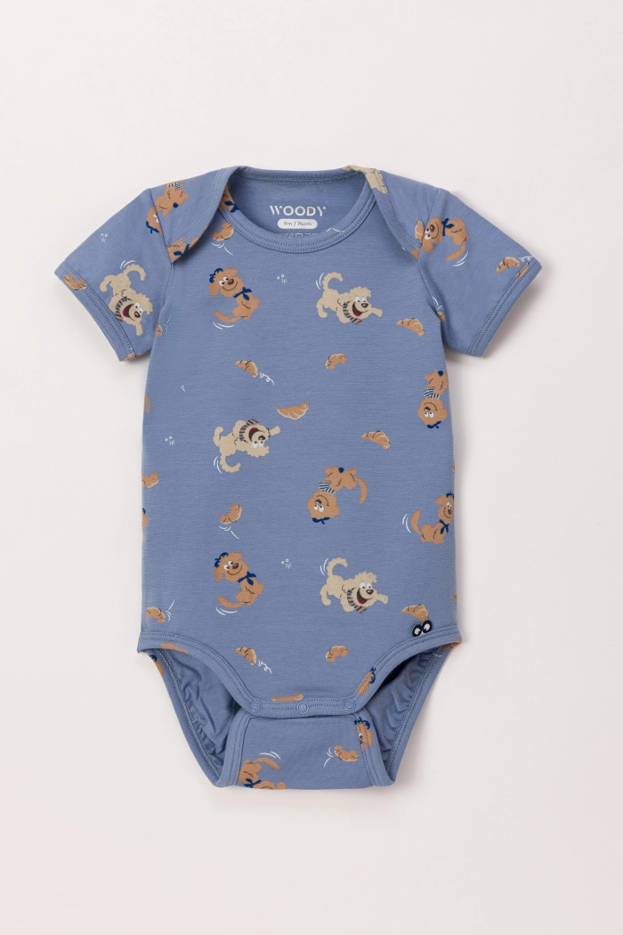 Romper Woody Baby Labradoodle print   242-10-RES-Z/906