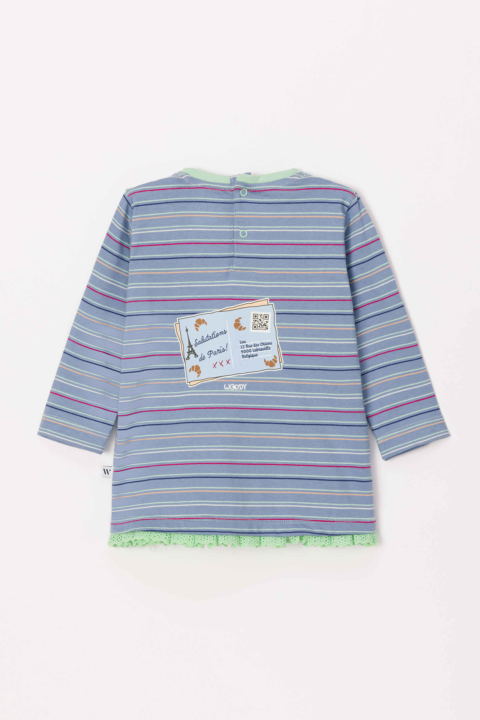 Pyjama Woody Multicolor Streep   242-10-BLB-S/961