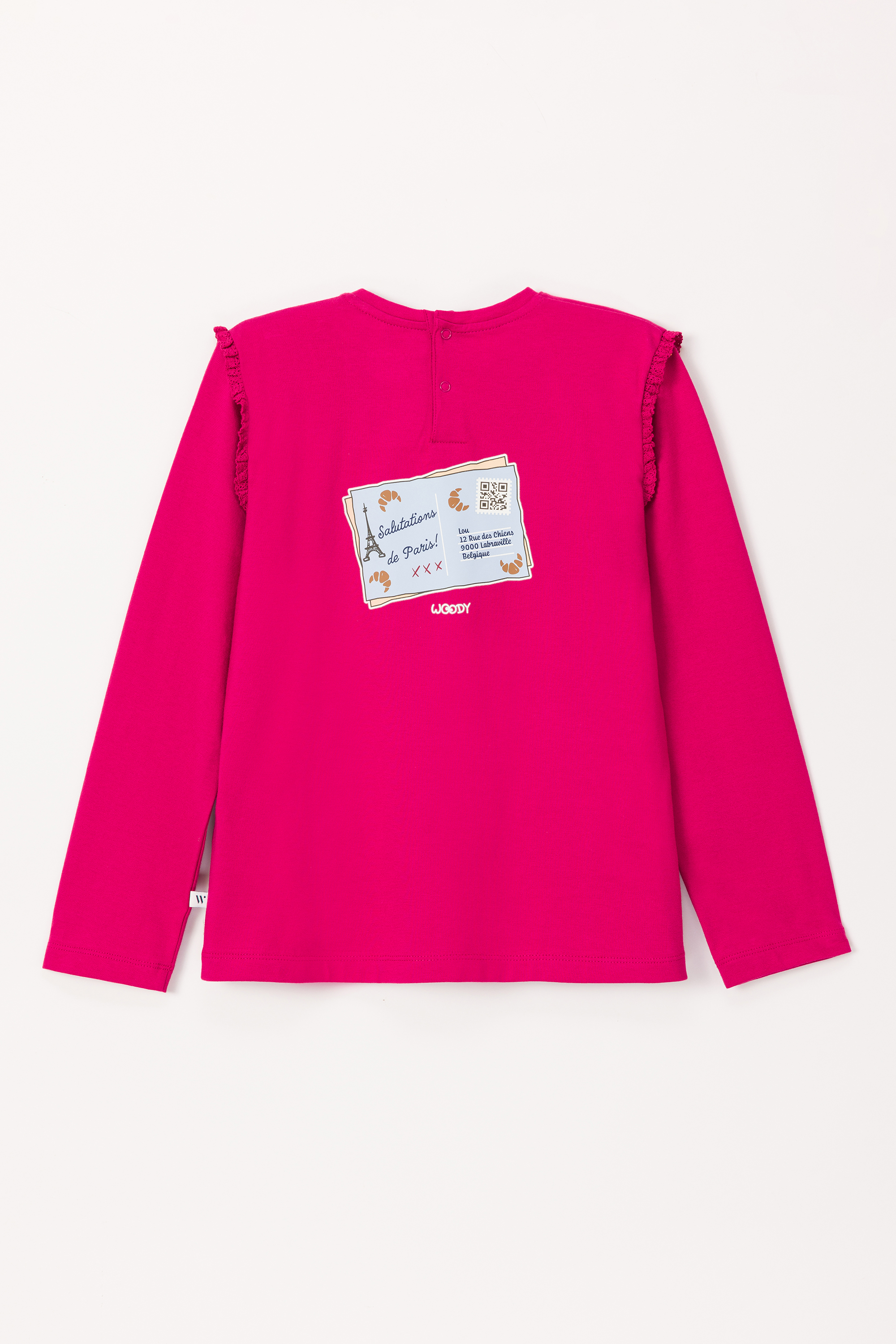 Pyjama Woody Labradoodle Framboos Rood   242-10-PLG-S/357