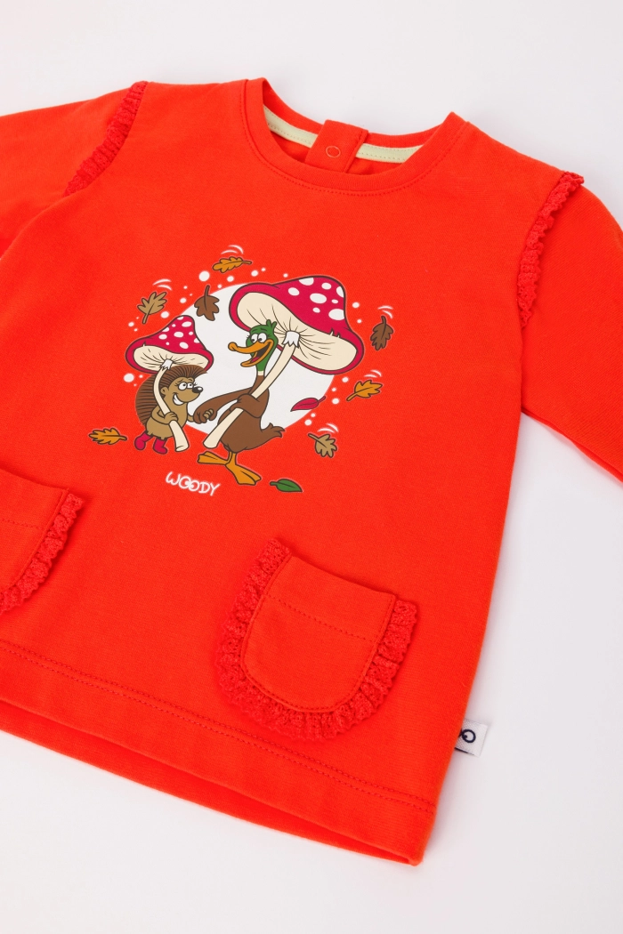 Pyjama Woody Eend Rood   242-10-PLG-S/403