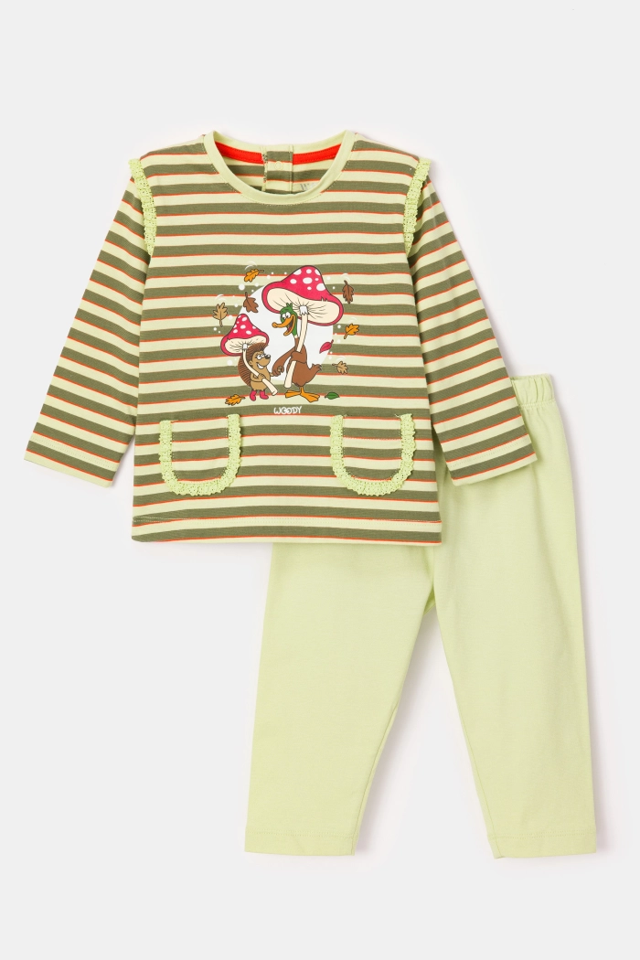 Pyjama Woody Eend Multicolor  242-10-PLG-S/981