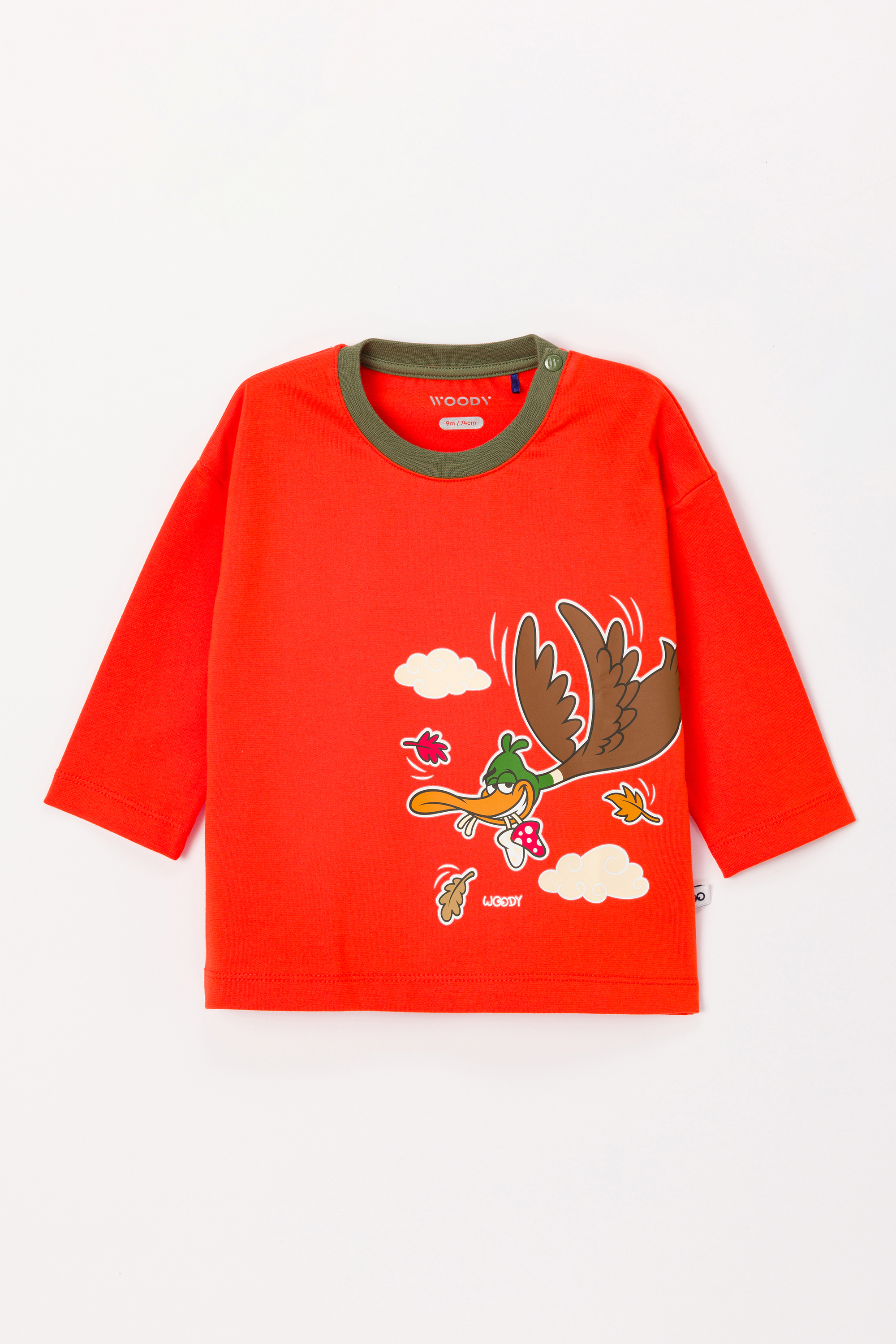 Pyjama Woody Eend Rood   242-10-PLU-S/403