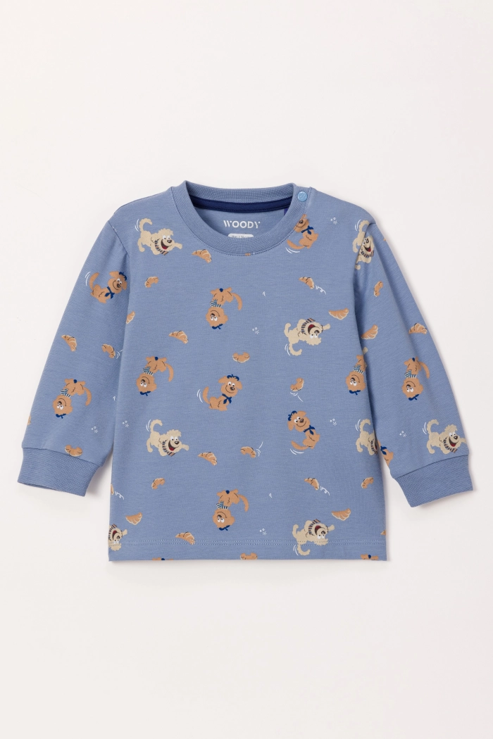 Pyjama Woody Labradoodle Blauw 242-10-PZL-Z/906 