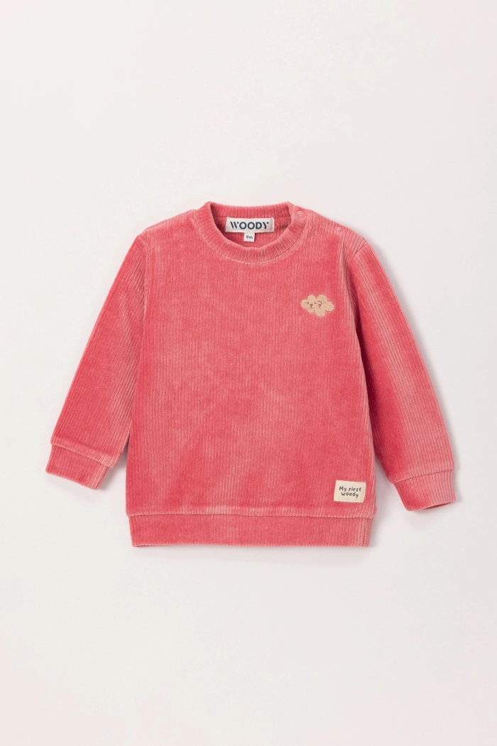 Huispakje Woody Velours Roze  242-13-BPC-V/444
