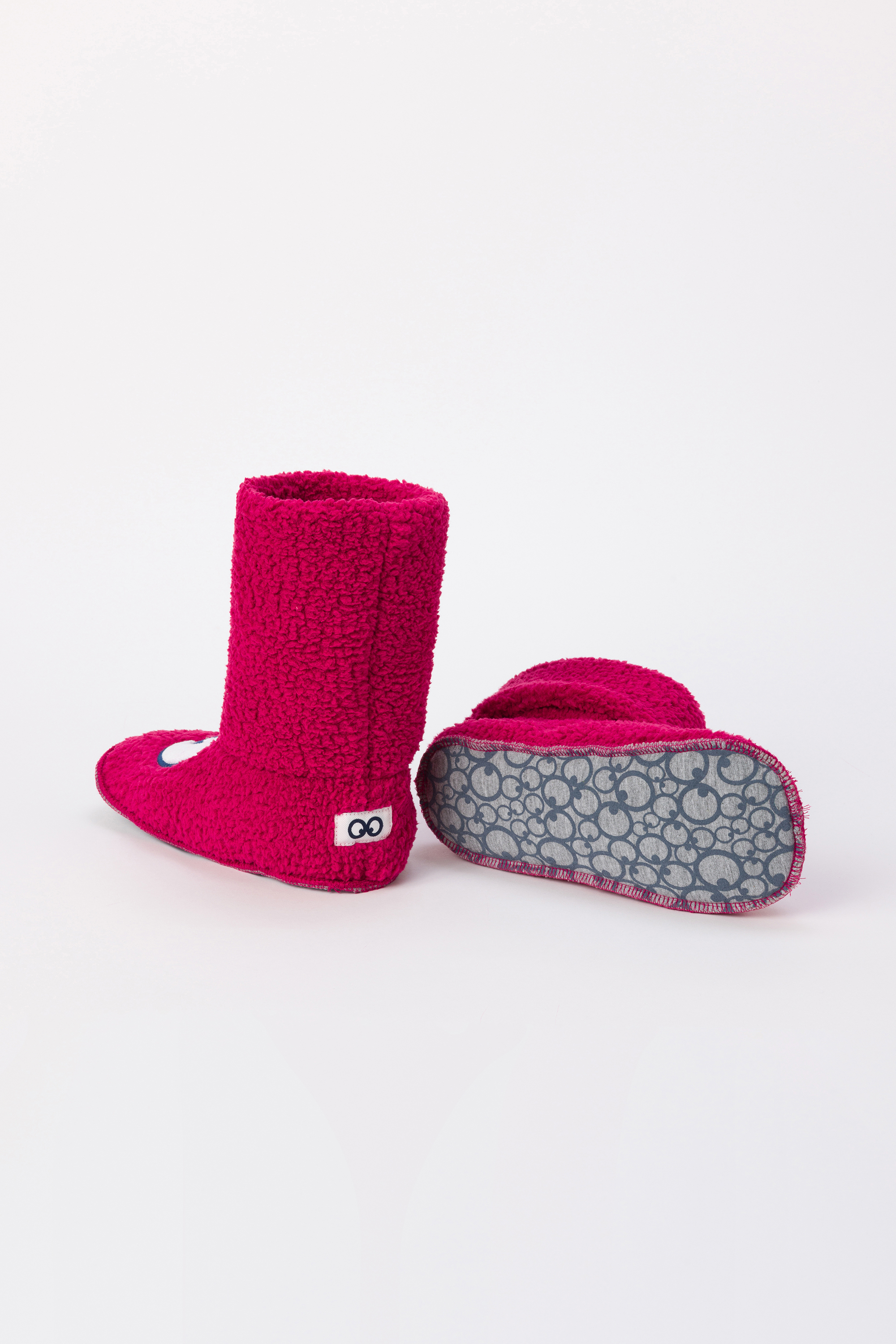 Pantoffels Woody Oogjes Framboosrood   242-10-BOR-M/357