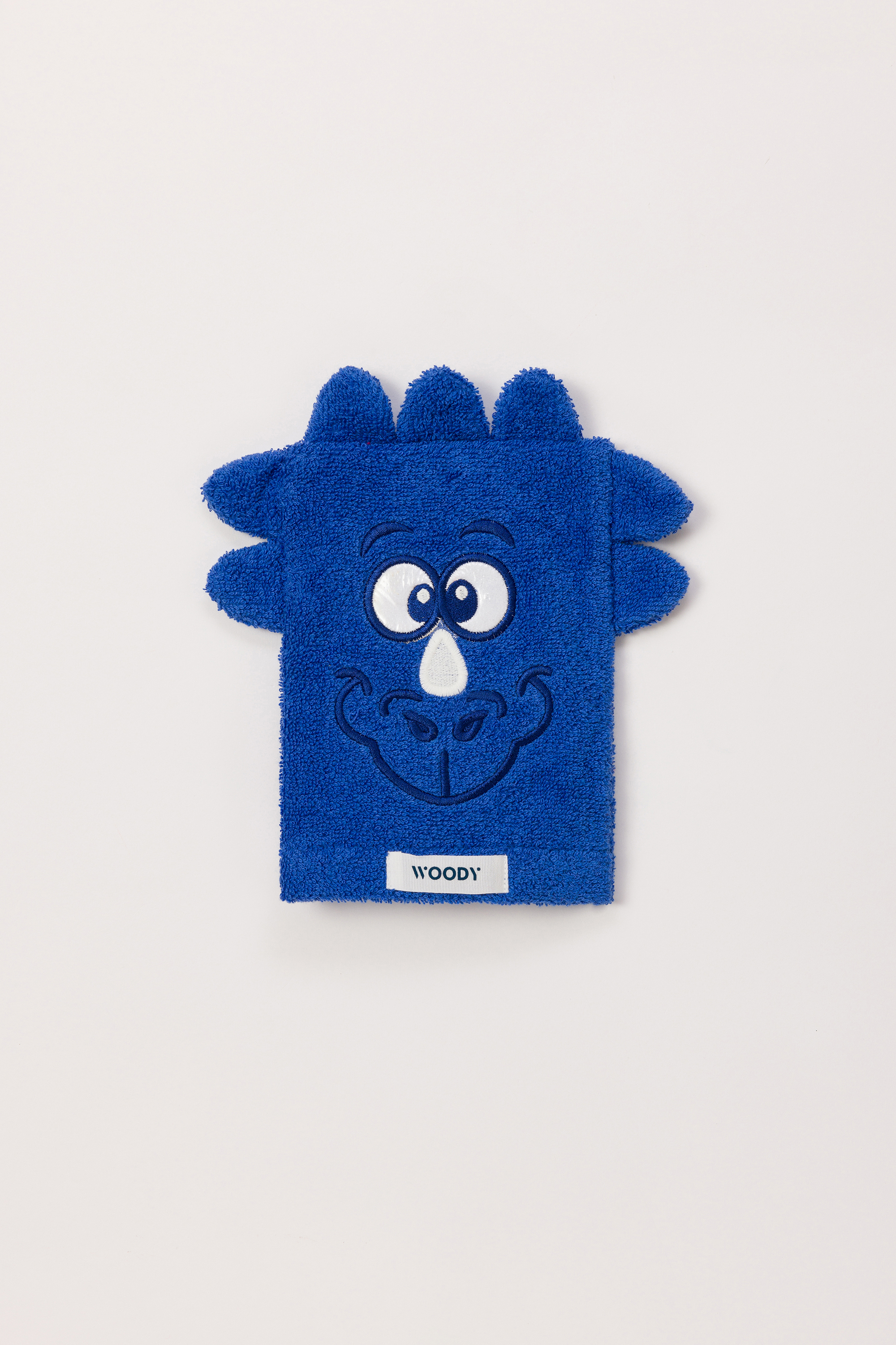 Washandje Dino Woody Hoogblauw 242-10-WLB-B/875