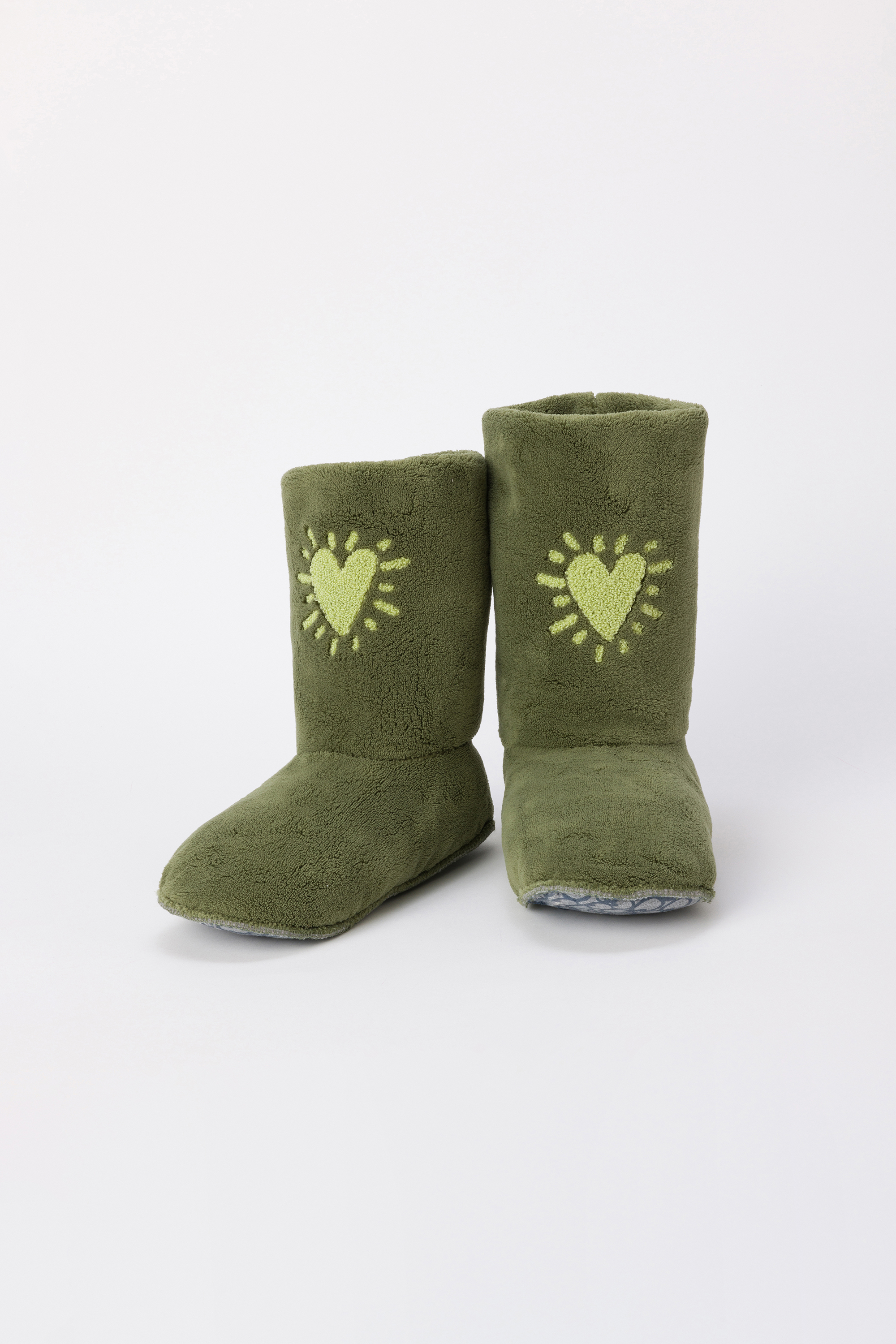 Pantoffels Woody Hartjes Kakigroen  242-12-YSA-C/753