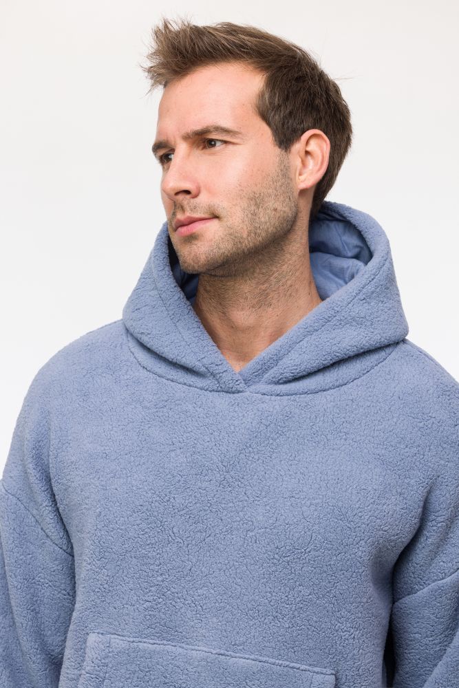 Oversized Sweater Woody Unisex Jeansblauw  242-10-PXL-M/813
