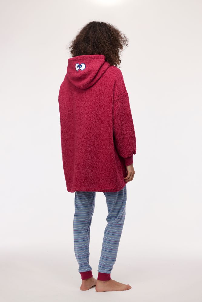 Oversized Sweater Woody Unisex Framboosrood 242-10-PXL-M/357