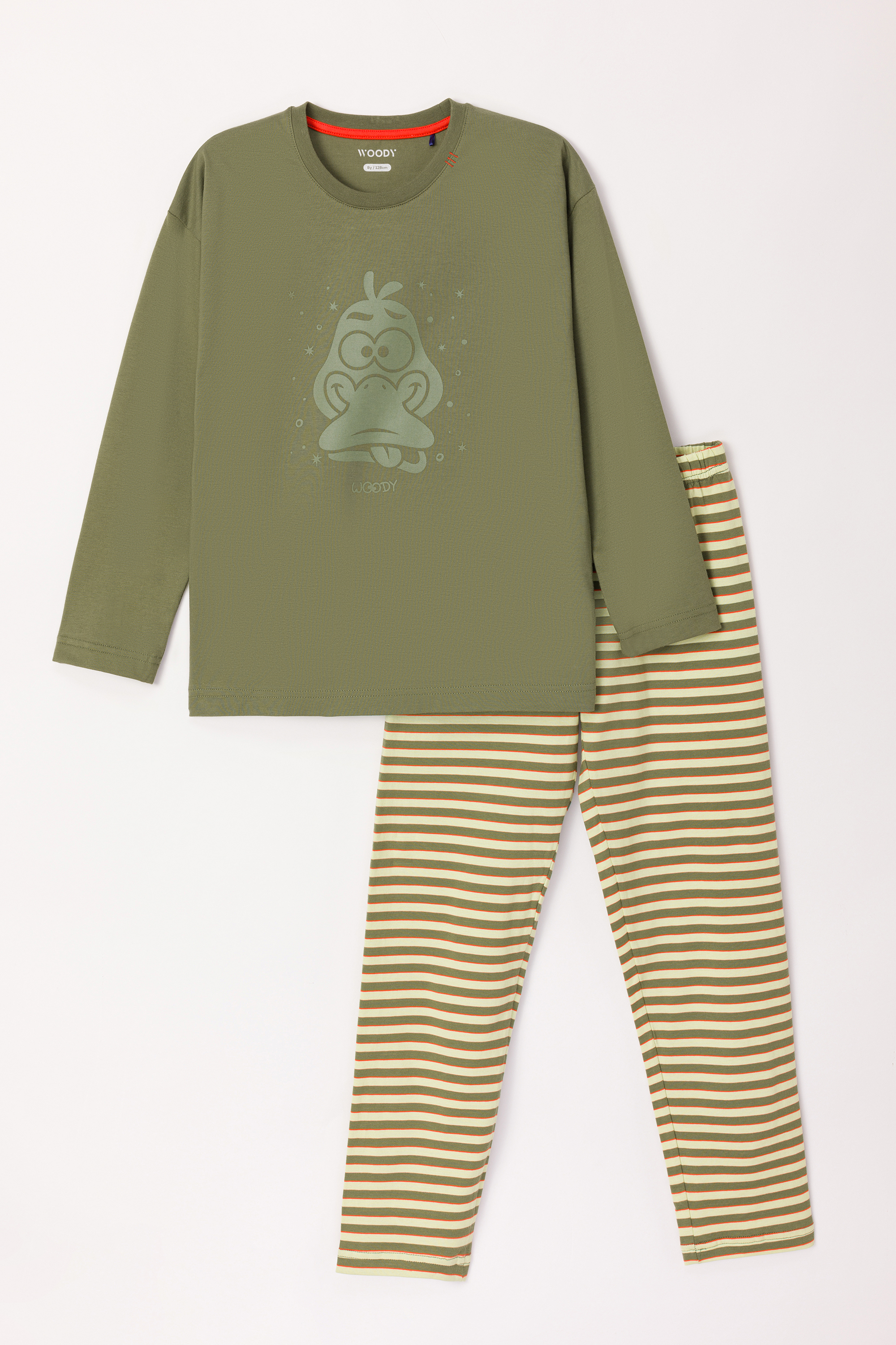 Pyjama Woody Eend Kakigroen  242-10-PLM-S/753