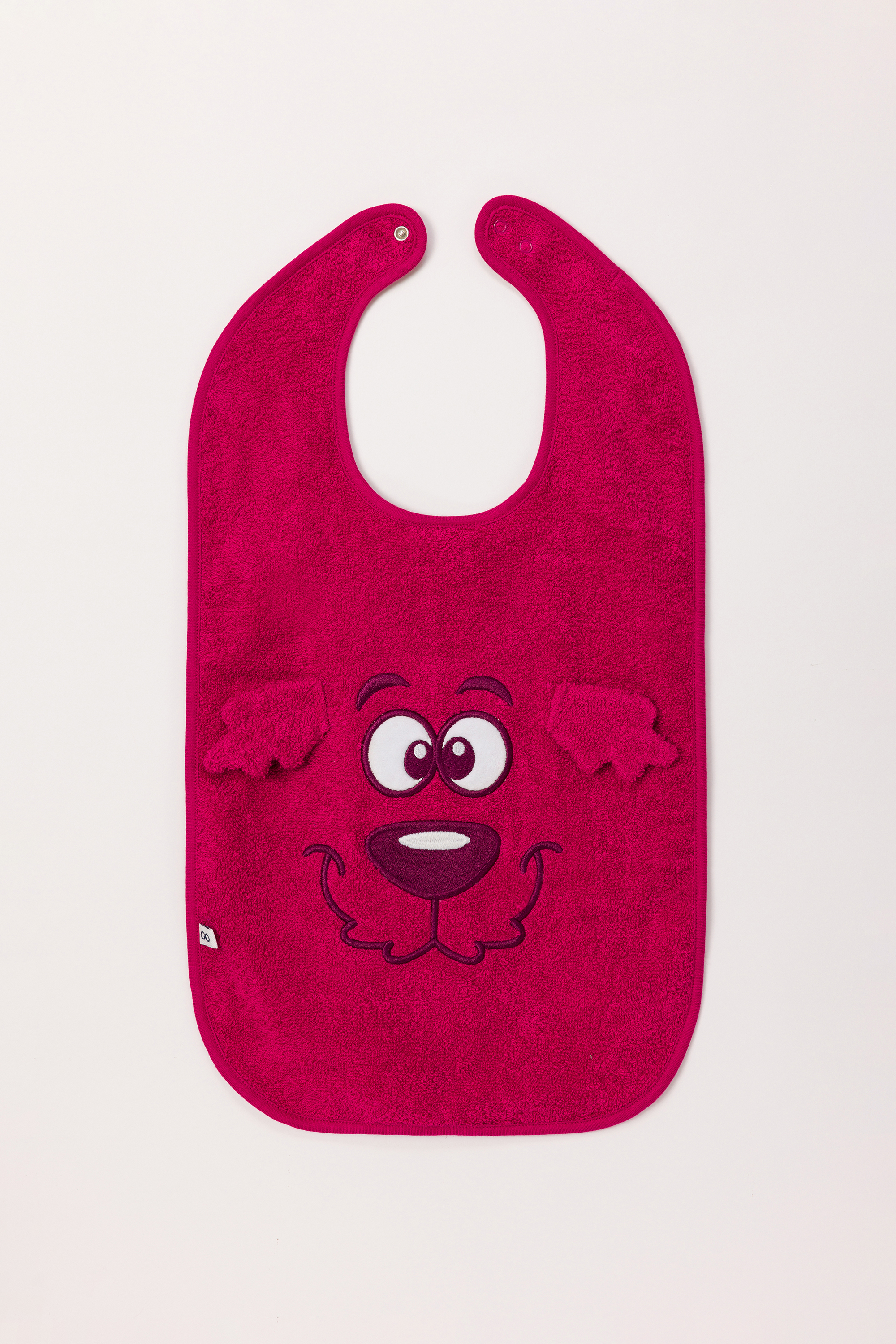 Slabbetje Woody Labradoodle/ Eend / Dino 30x45cm  242-10-BIM