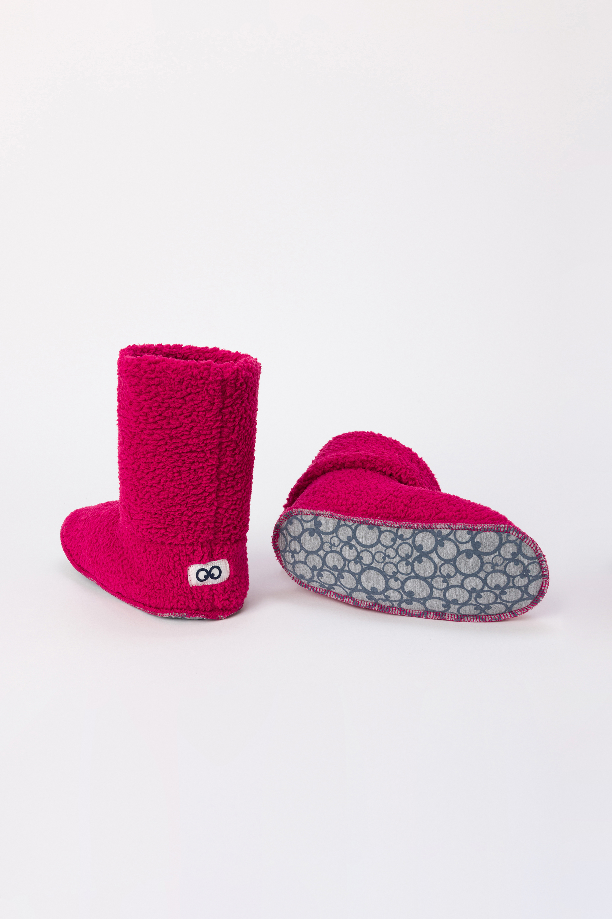 Pantoffels Woody Framboos-rood 242-10-BOO-M/357