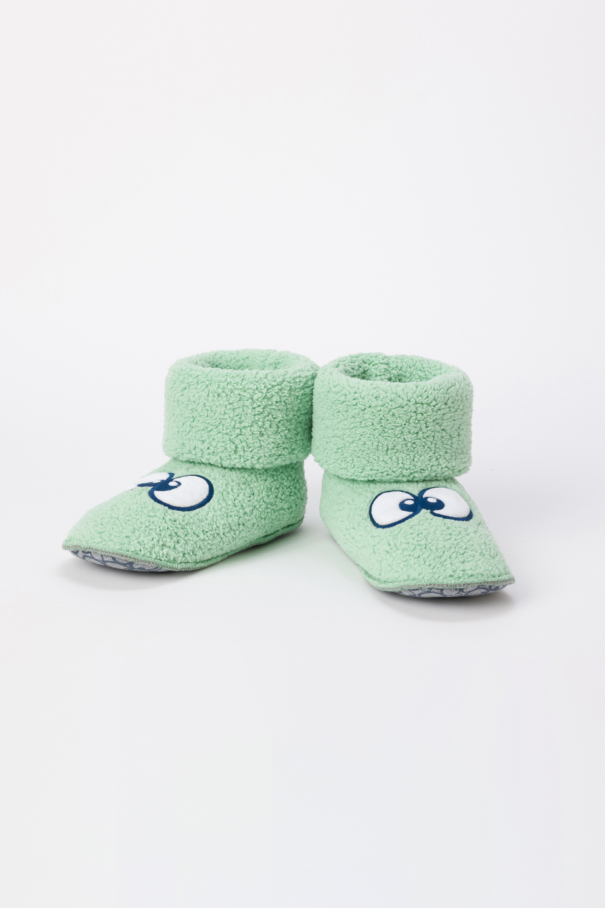 Pantoffels Woody Oogjes Zachtgroen 242-10-BOR-M/719