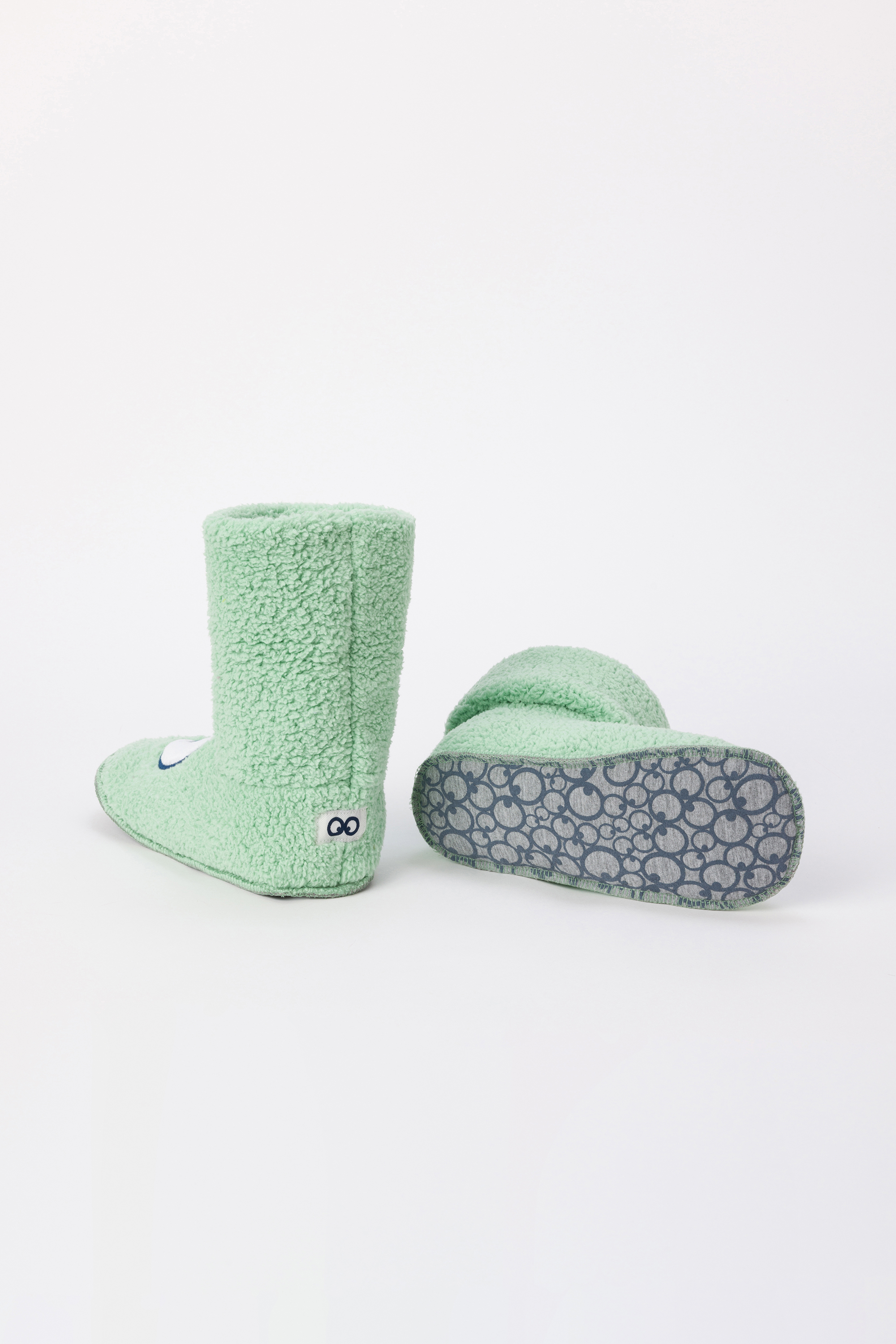Pantoffels Woody Oogjes Zachtgroen 242-10-BOR-M/719